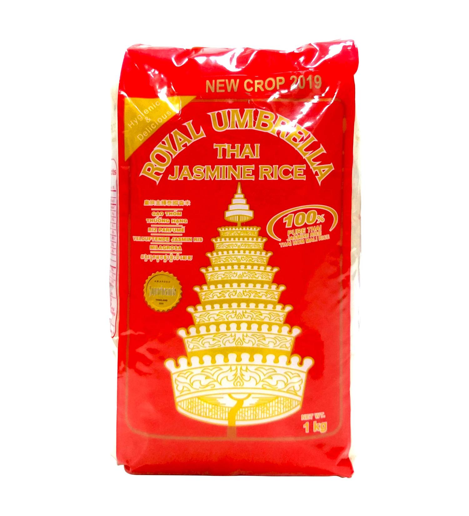 Royal Umbrella Thai Jasmine Rice 2kg - Premium Quality 2 kg Pack - Buy Online on GoSupps.com
