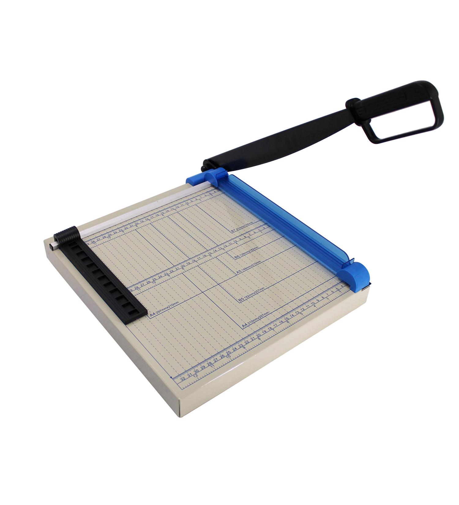 TEXALAN 12 A4 Paper Cutter Multi-Purpose Trimmer for Copper, Leather, Plastic, Iron Sheets - 12 Sheet Capacity - 80gsm Paper - Buy Online on GoSupps.com