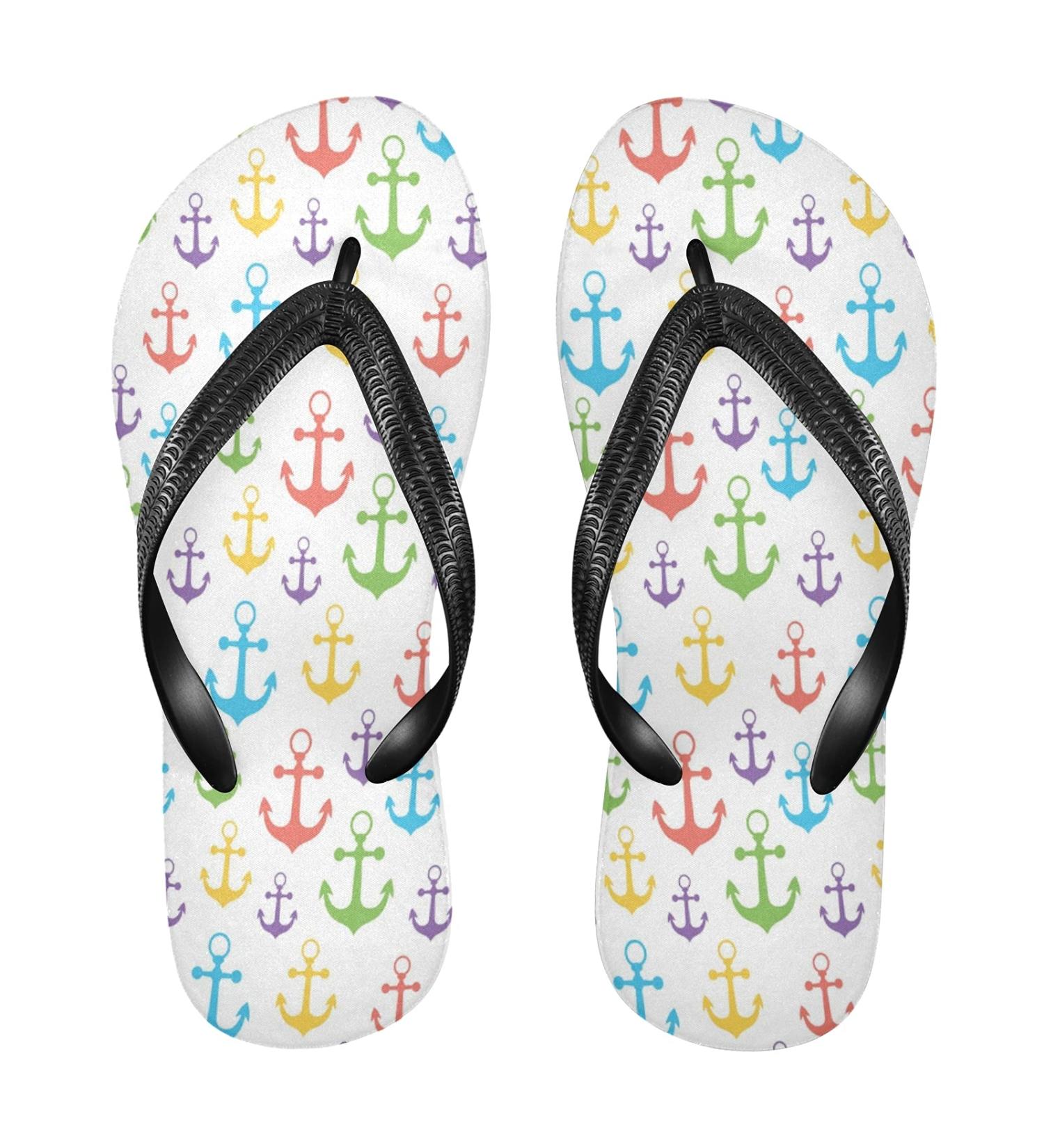 Mnsruu Sea Anchor Flip Flops | XXL Comfort for Home Hotel Spa & Travel | Unisex Footwear - Buy Online on GoSupps.com