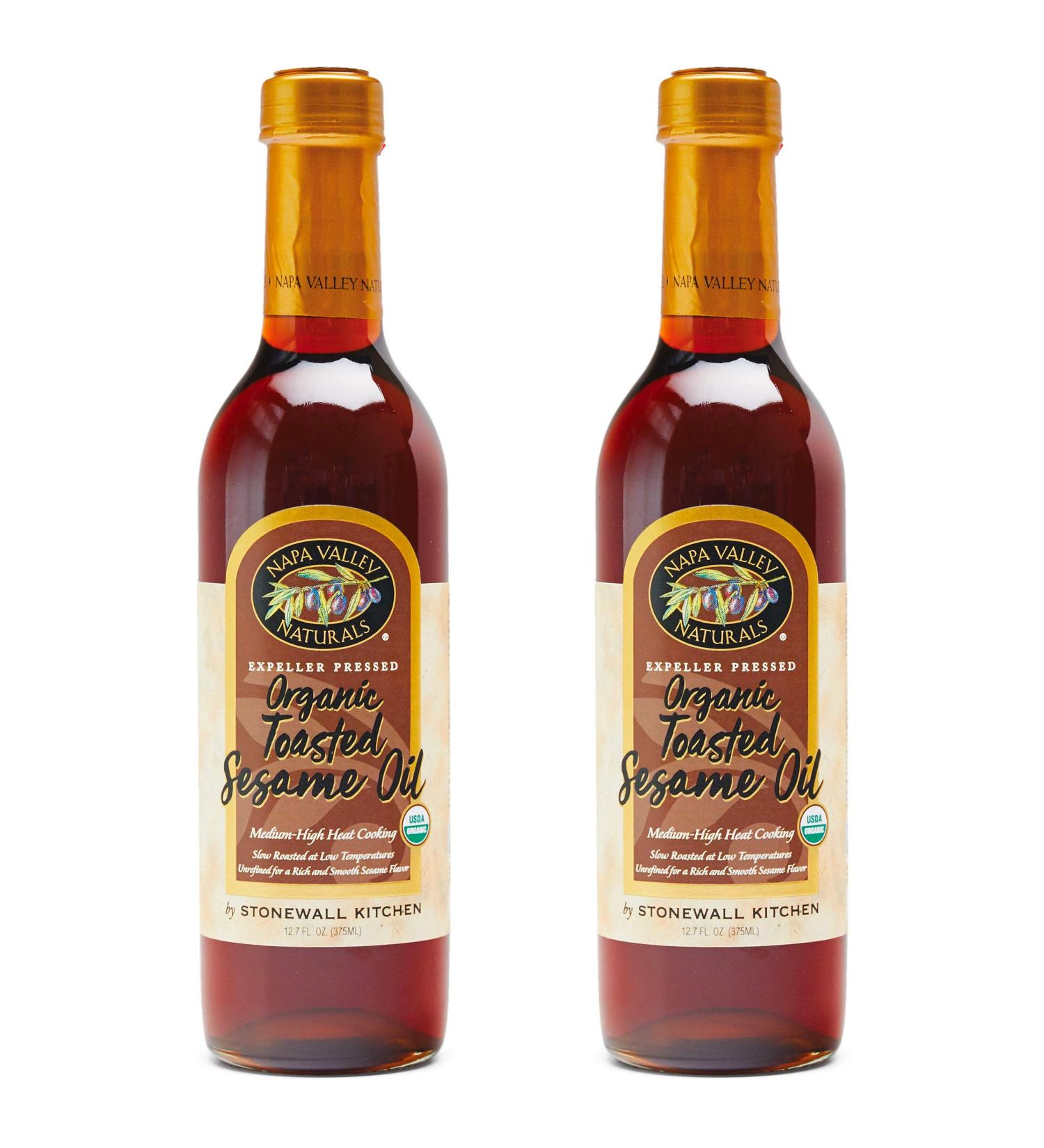 Napa Valley Naturals Organic Toasted Sesame Oil, 12.7 Ounce (2-Pack)