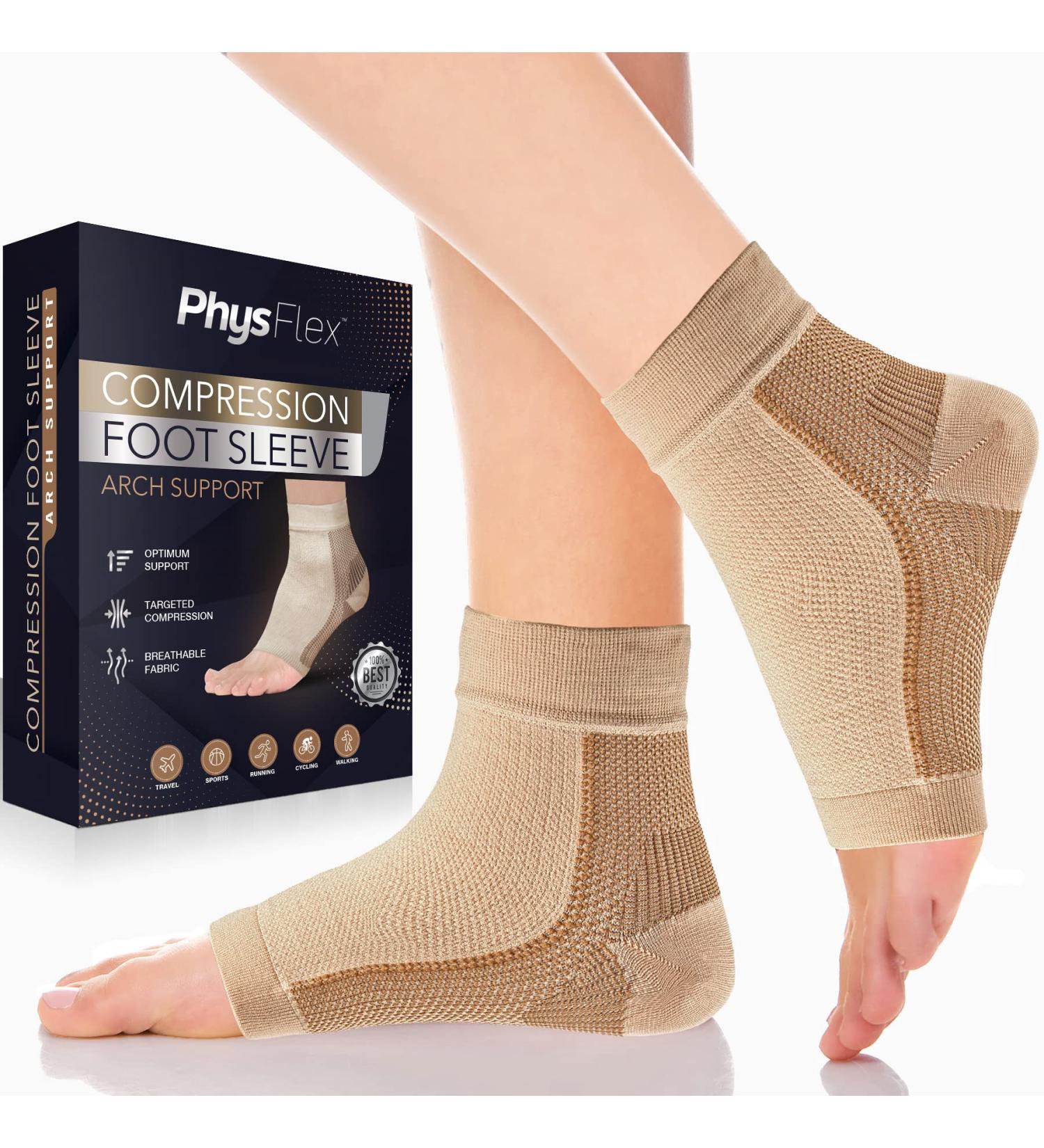 Compression Socks for Plantar Fasciitis & Achilles Tendonitis Relief - Ankle Sleeve for Heel Spurs Foot Swelling & Fatigue - Arch Support for Everyday Use - Buy Online on GoSupps.com