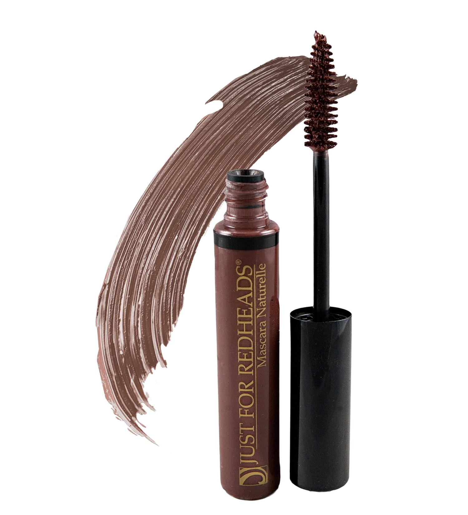Just for Redheads Mascara Naturelle Series (Ginger Auburn) - Hypoallergenic, Cruelty-Free - 1 Pack (11g) - Color Enhance Blonde/Pale Lashes - Made in USA - Buy Online on GoSupps.com