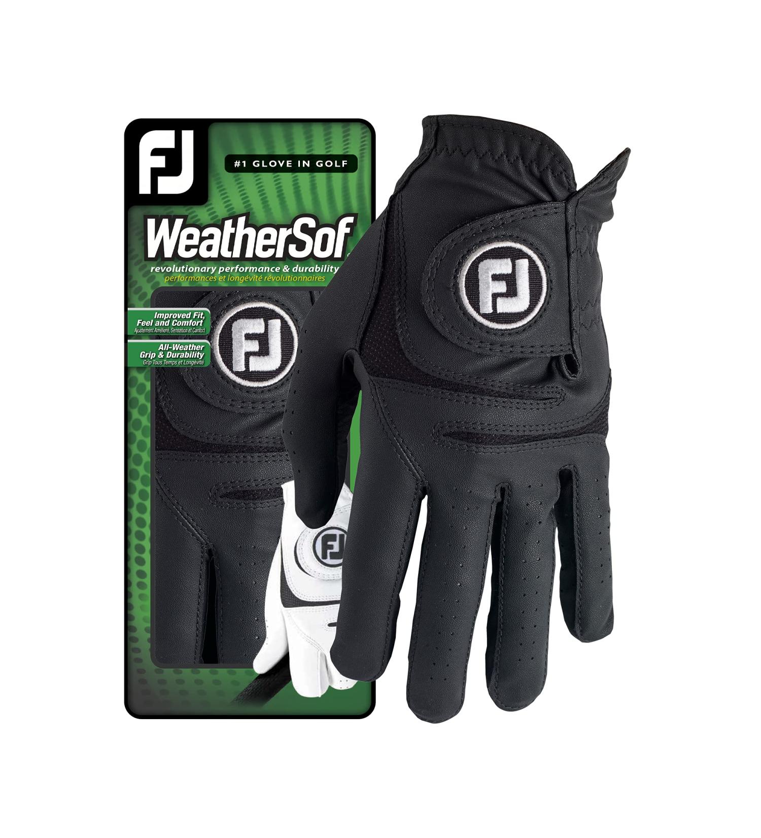 Callaway Footjoy WeatherSof Men's Golf Glove L Right Hand (for left-handers) Black