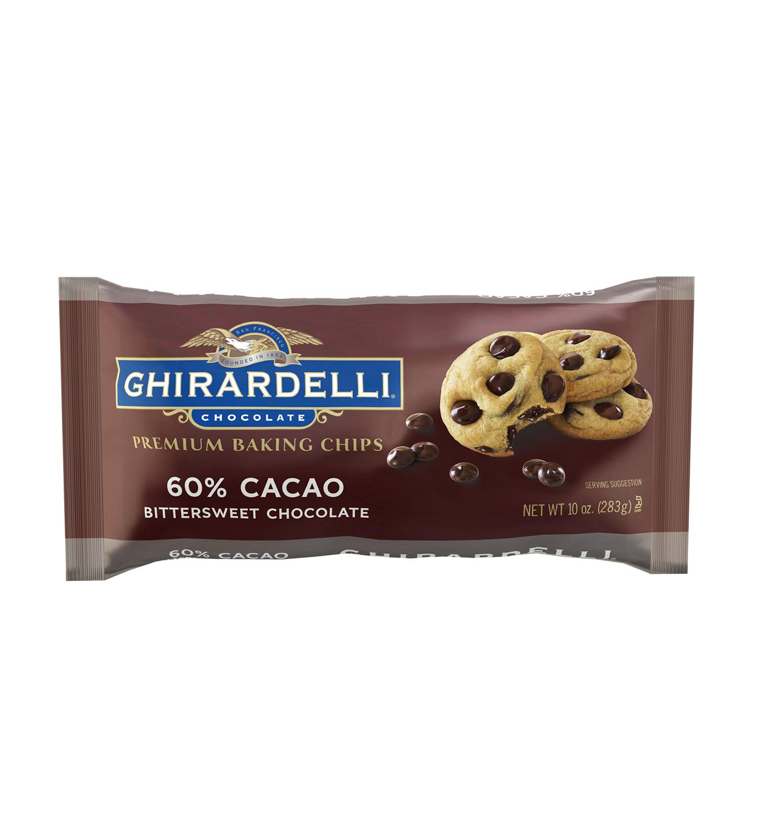 Ghirardelli Chocolate Premium Baking Chips 60% Cacao Bittersweet Chocolate