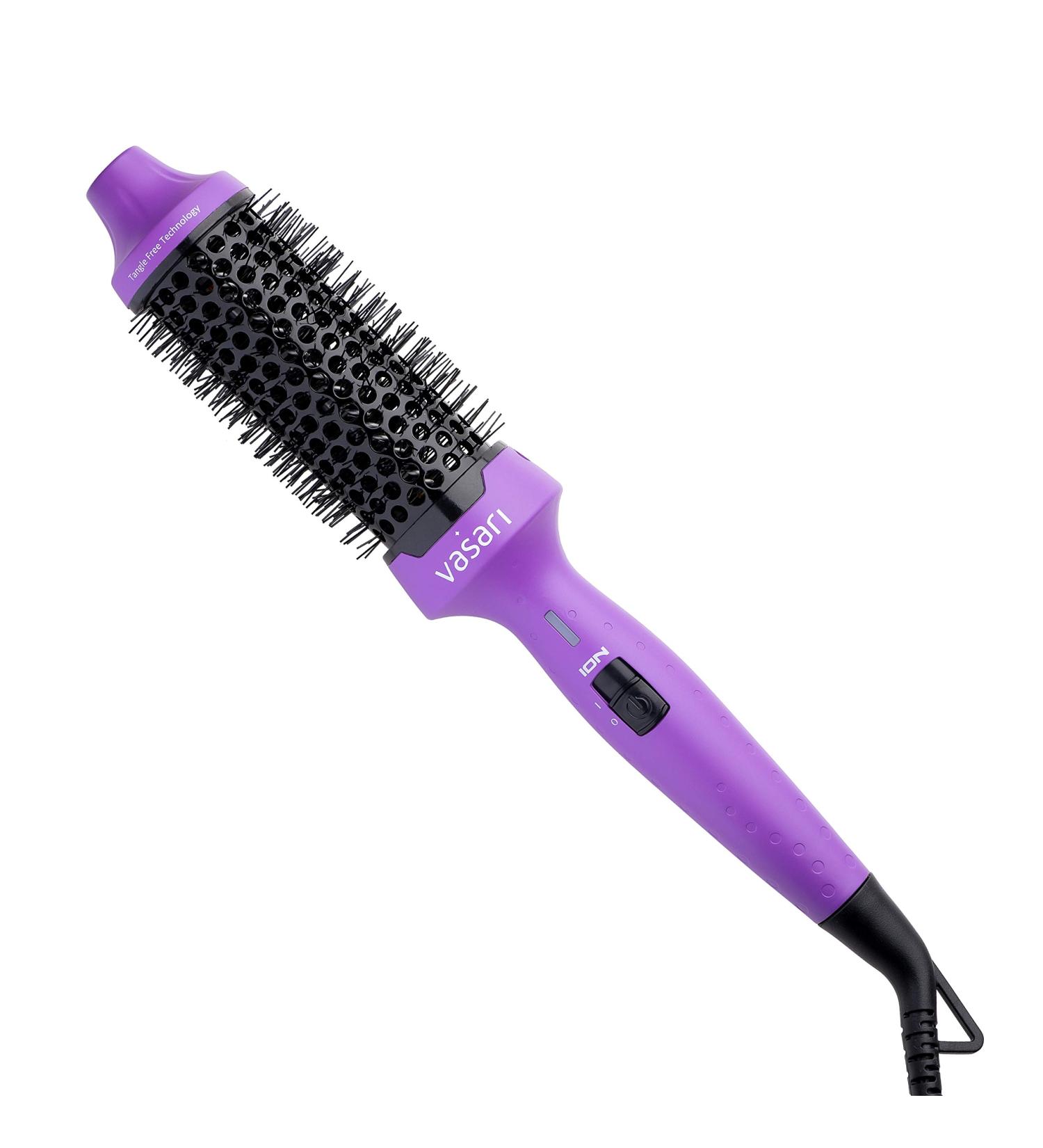 Vasari Professional Heated Volume Brush 1 1/2 Inch | Large Ionic Ceramic Barrel | Creates Loose Curls and Volume | Tangle-Free | For Fine to Medium Hair | Not a Hair Dryer - Buy Online on GoSupps.com