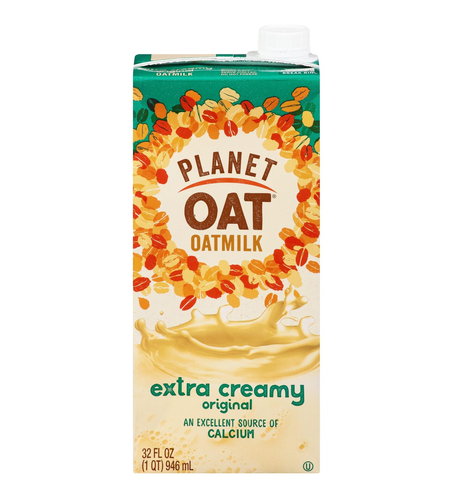 Planet Oat Oatmilk Extra Creamy 32 Fl. Oz - Pack of 6 | Non-Dairy Alternative | Vegan-Friendly - Buy Online on GoSupps.com