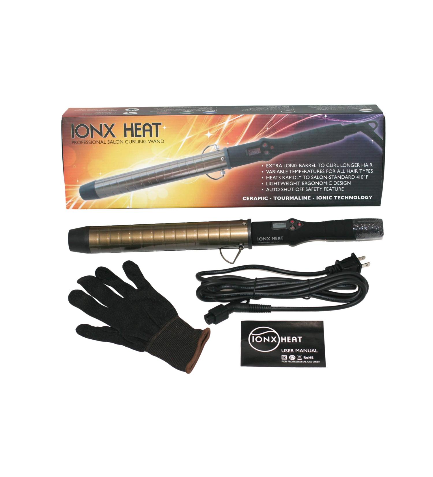 IONX HEAT Professional Curling Wand (1.5 ) - Buy Online on GoSupps.com
