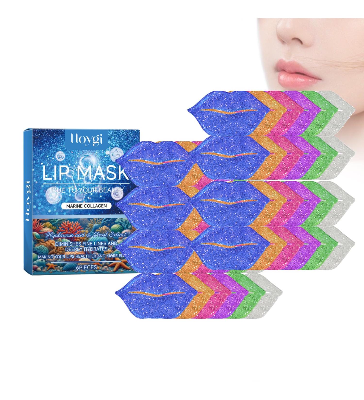 Collagen Lip Mask Pink Moisturizing Lip Patch Natural Collagen Lip Mask Overnight Anti-Aging And Anti-Chapped Reduce Lip Lines Under Lip Patches - Upgrade Lip Gel Pads (8pcs Blue) 8pcs Blue - Buy Online on GoSupps.com