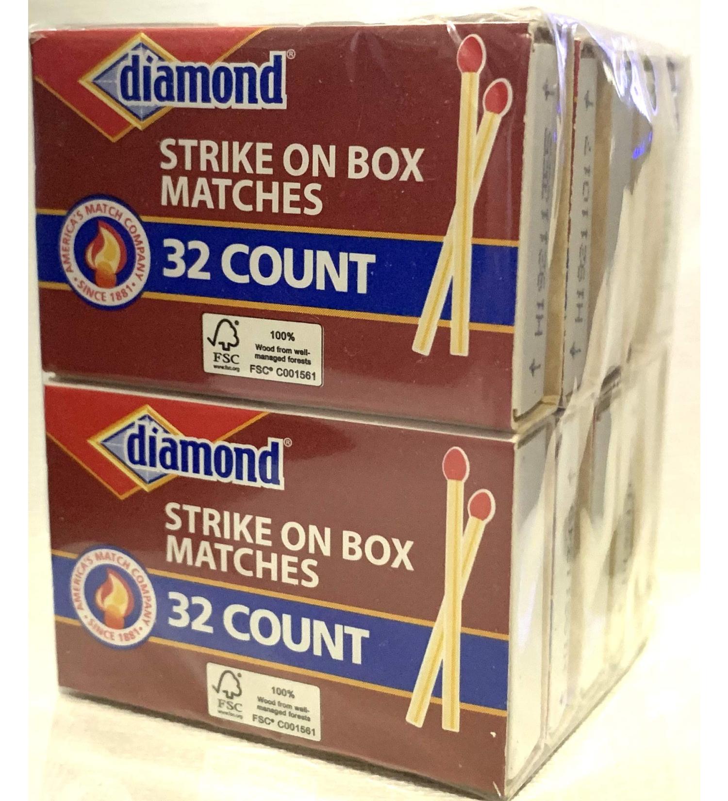 GreenLight Diamond Strike Box Matches 32 Count - Pack of 10 | Original Version - Buy Online on GoSupps.com