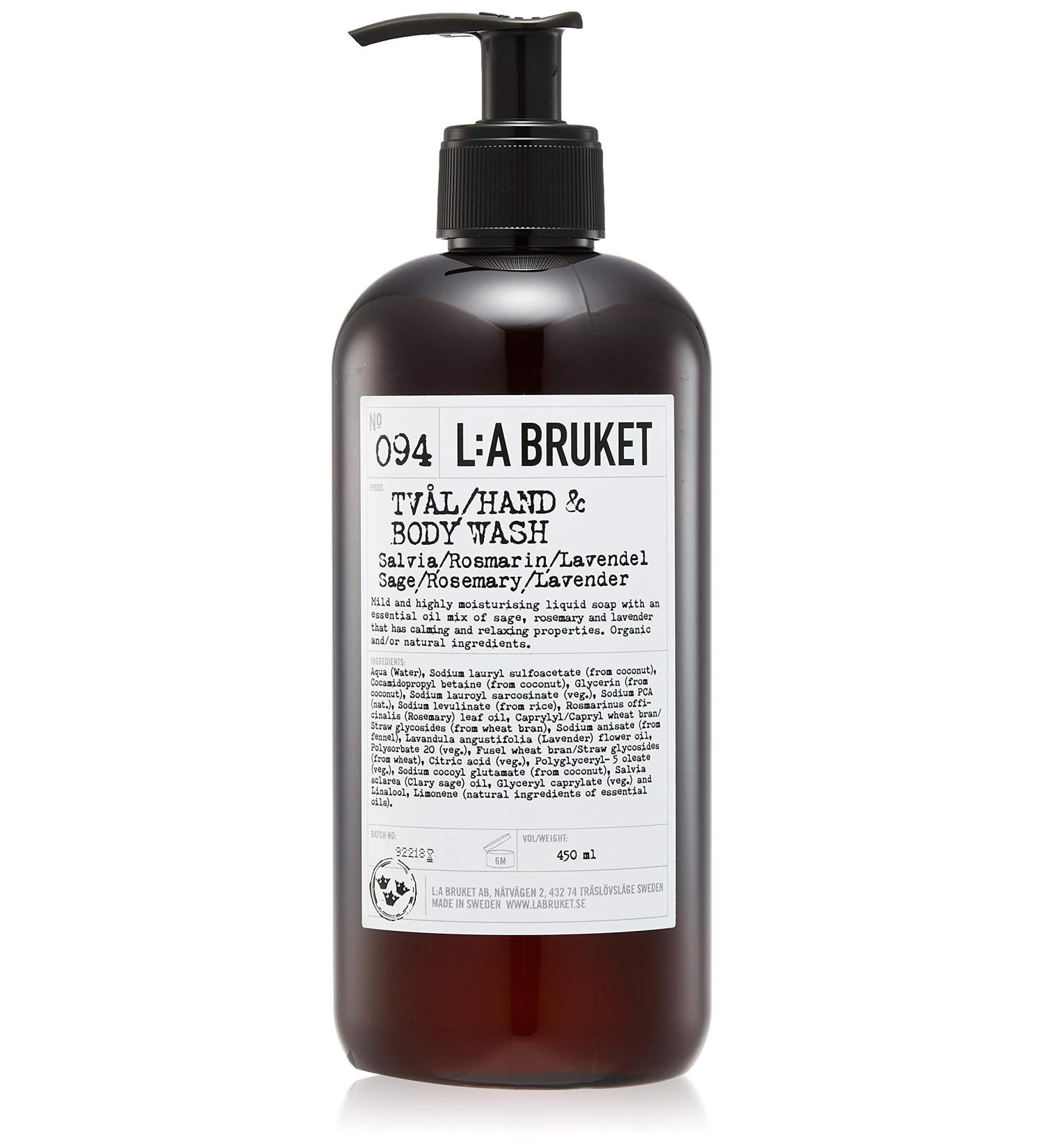 L:a Bruket No.94 Liquid Soap Sage/Rosemary/Lavender 450 ml - Buy Online on GoSupps.com