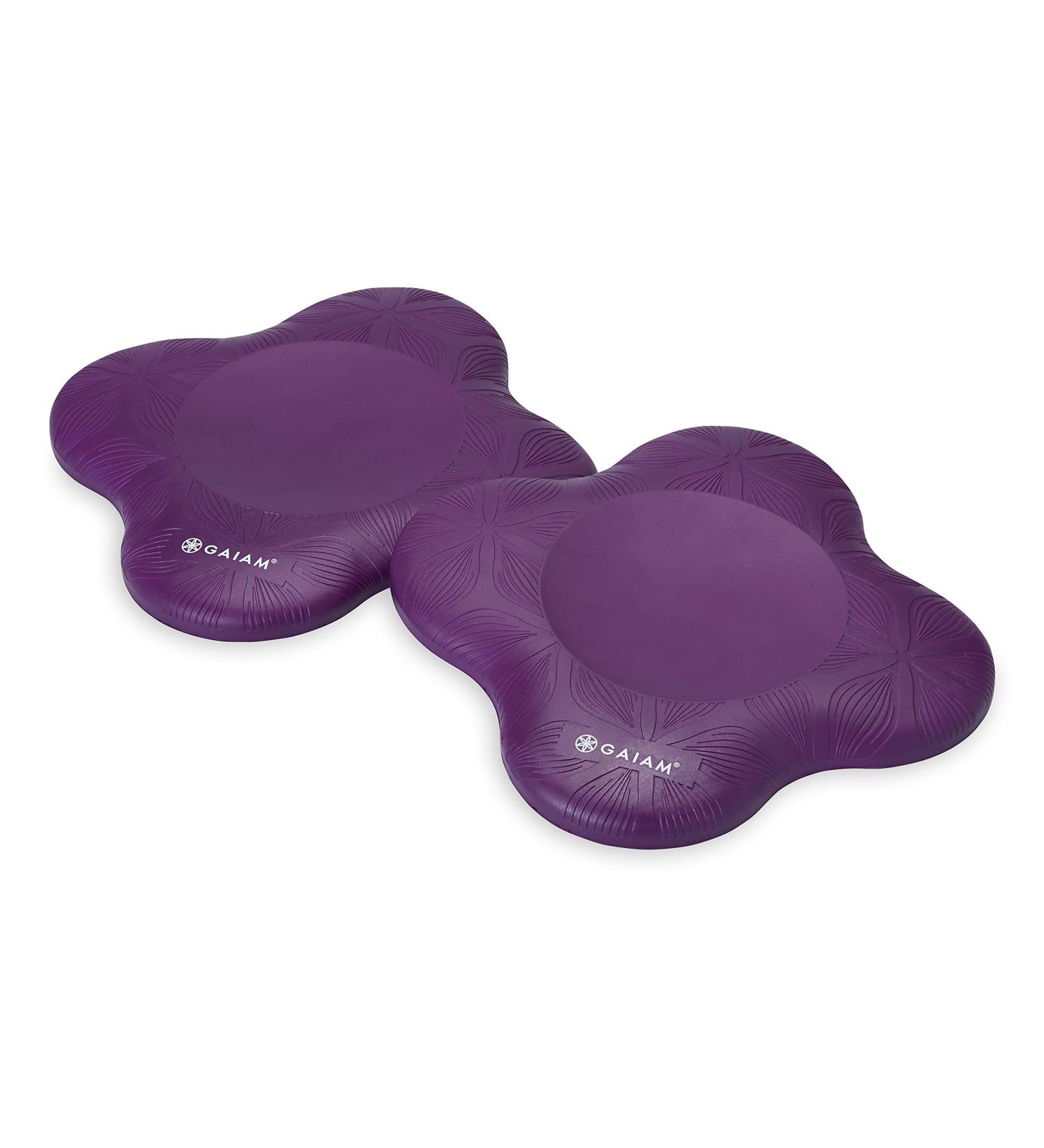 Gaiam Yoga Knee Pads (Set of 2) - Protective Cushions for Knees and Elbows - Ideal for Yoga, Pilates, Meditation, and Travel - Buy Online on GoSupps.com
