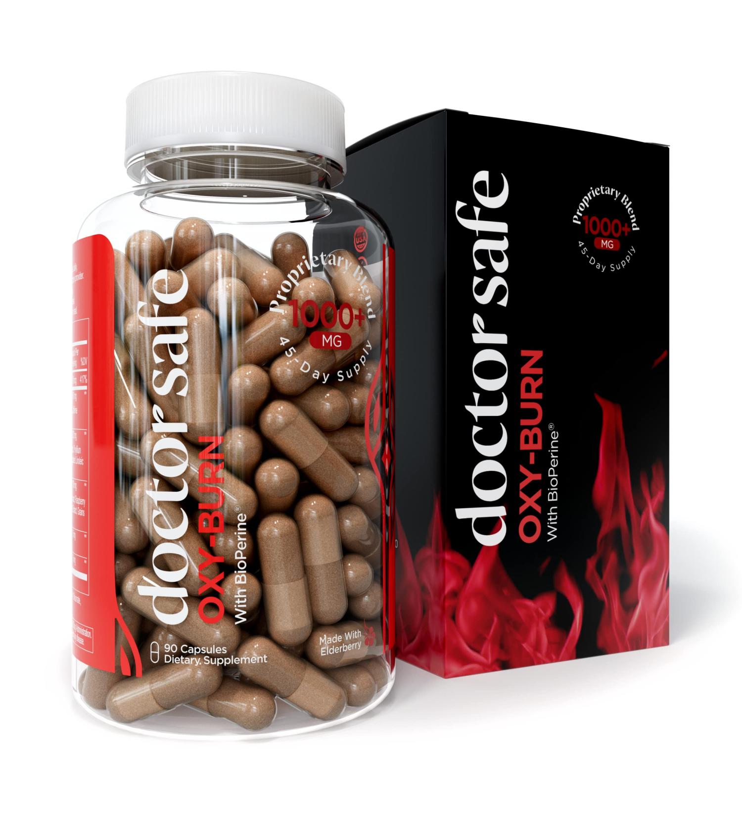 Thermogenic Fat Burner | Weight Loss Pills for Women and Men | Metabolism Booster, Appetite Suppressant, Energy Supplement | Fast-Acting Diet Pills for Stubborn Belly Fat | 1000mg | 45-Day Supply - Buy Online on GoSupps.com
