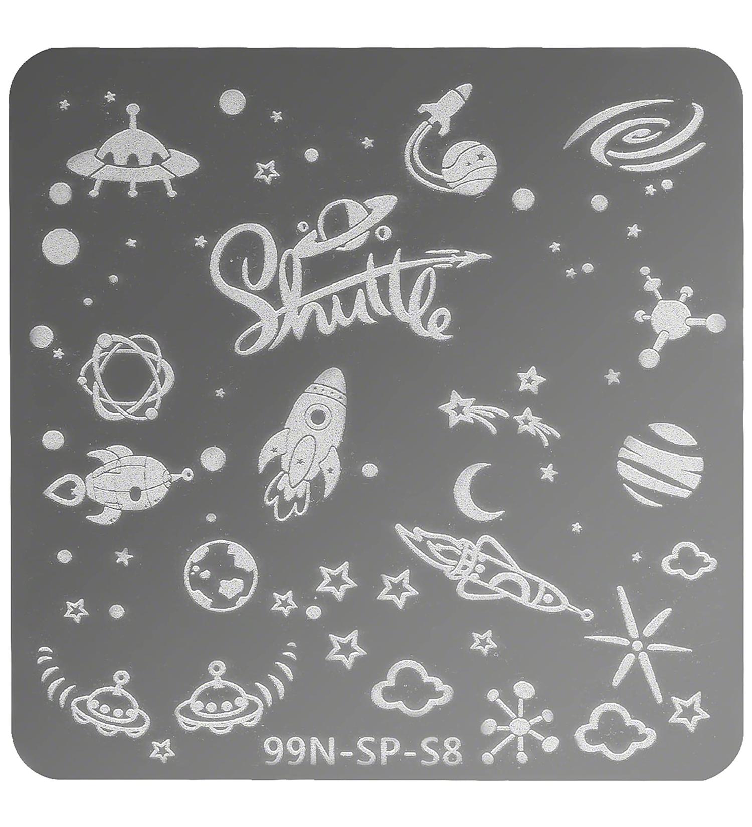 99Nails Stamping Plate Square - Shuttle | Premium Nail Art Tool for Stunning Designs | International Shipping Available - Buy Online on GoSupps.com
