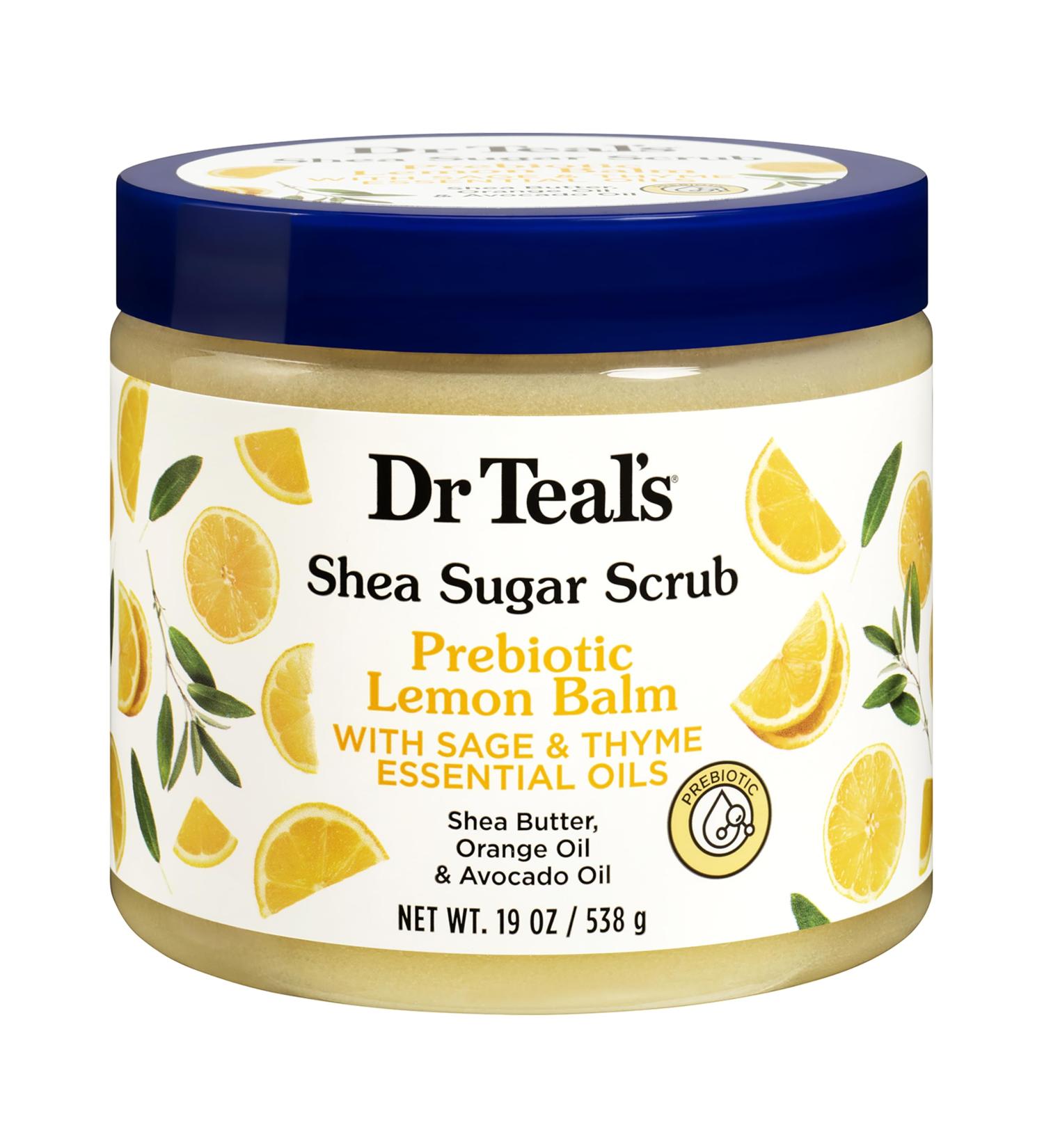 Dr Teal's Gommage au sucre de karit pr biotique m lisse 538 g M lisse aux huiles essentielles - Buy Online on GoSupps.com