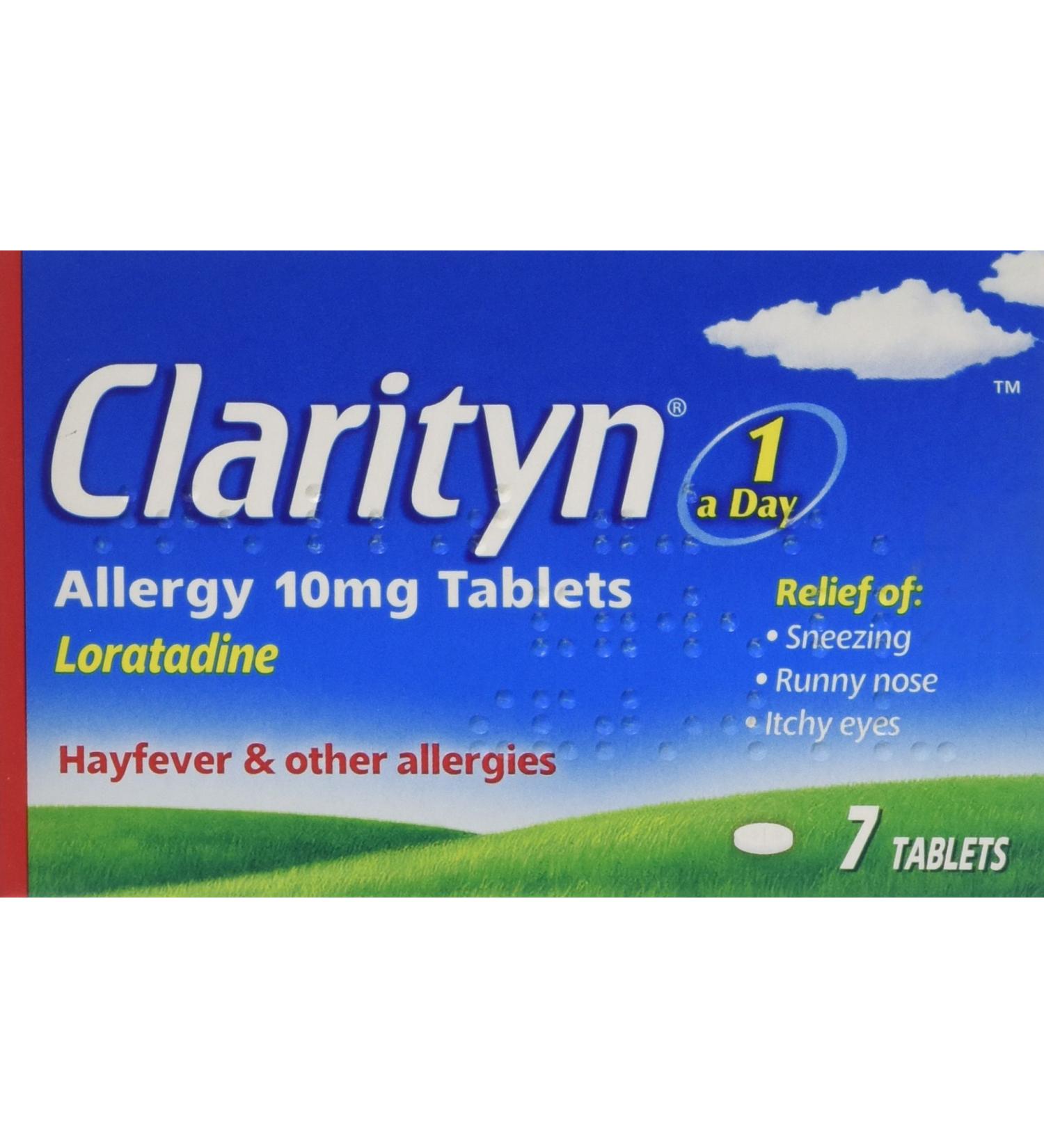 Clarityn Allergy 10mg Tablets - 7 Tablets | Fast-Acting Relief for Allergies - Buy Online on GoSupps.com