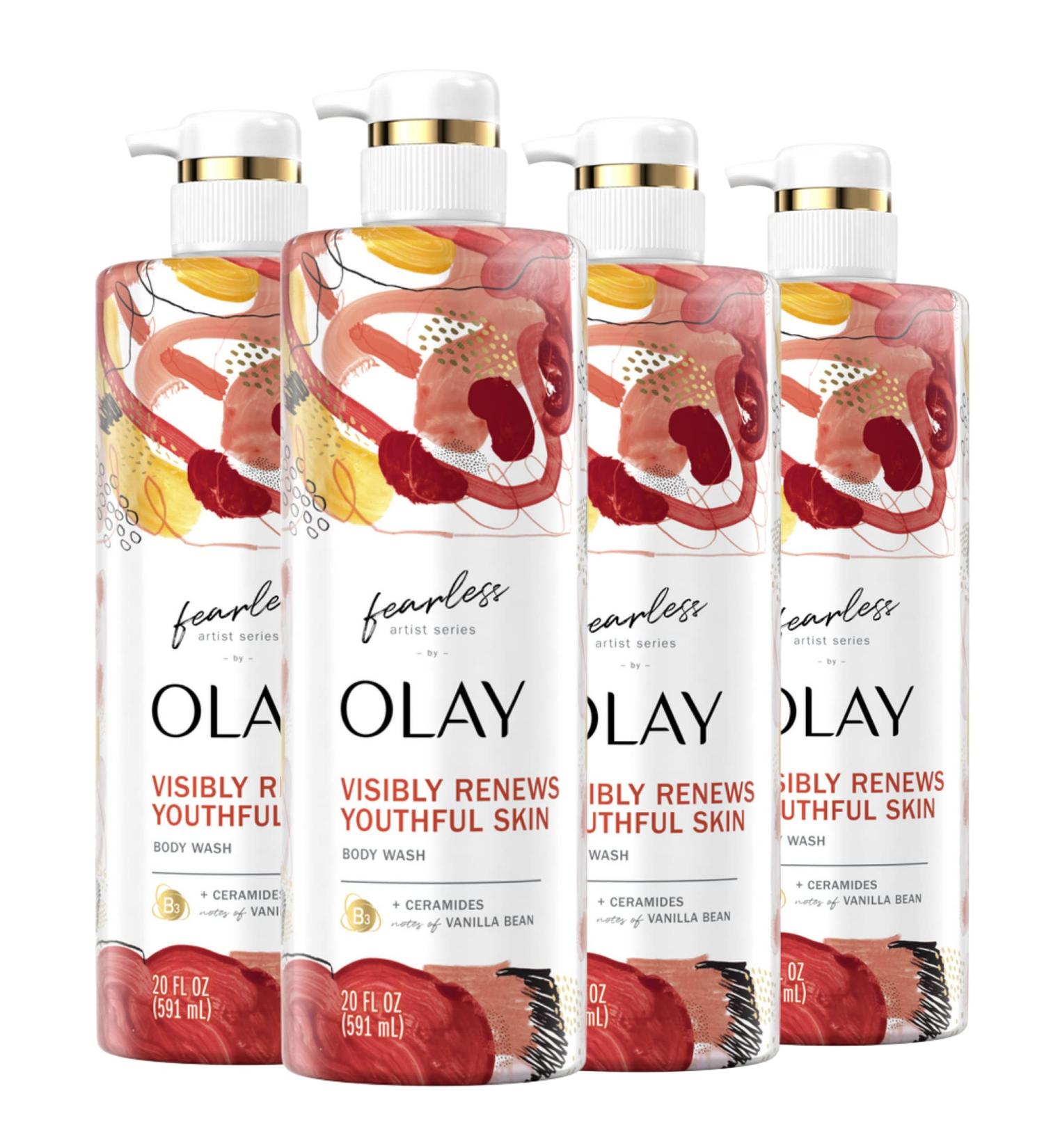 Olay Fearless Artist Series with Ceramides 20oz - Pack of 4 - Buy Online on GoSupps.com