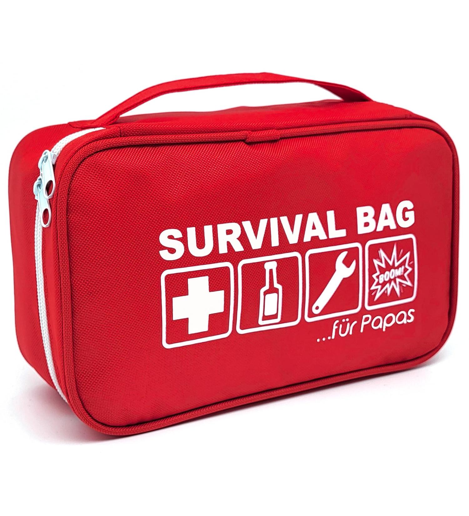 Happy Dikdik Survival Bag for Papas - Unique Gifts for Expectant Fathers & Birthdays - Funny Father's Day Gift - Perfect for New Dads - Buy Online on GoSupps.com