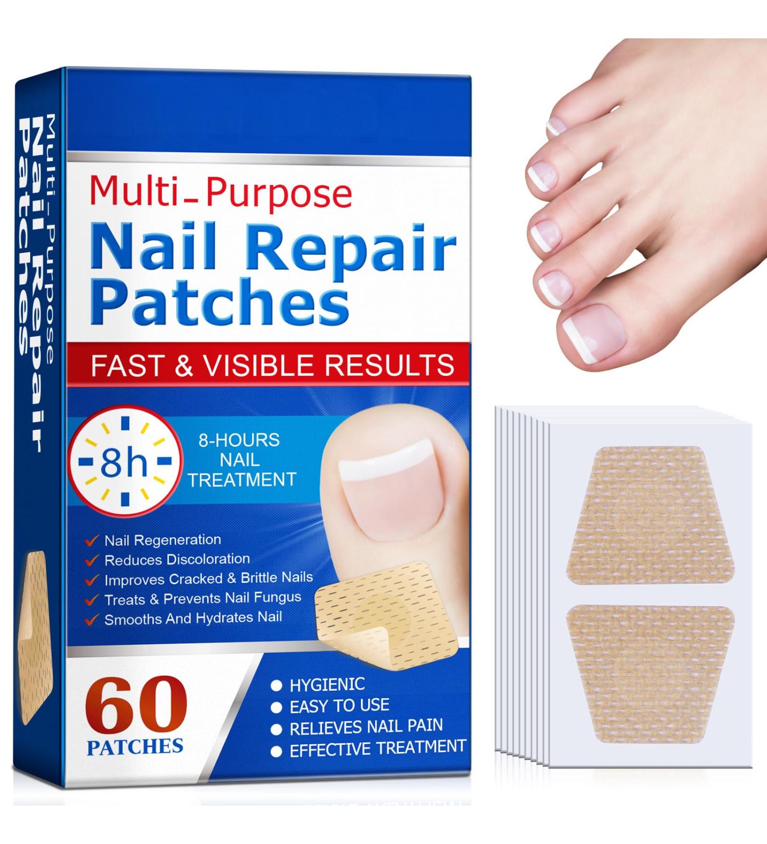 Fungal Nail Treatment - Extra Strong Toe Nail Repair Patches for Damaged Nails - 8 Hour Nail Repair Restores Healthy Nails - Buy Online on GoSupps.com