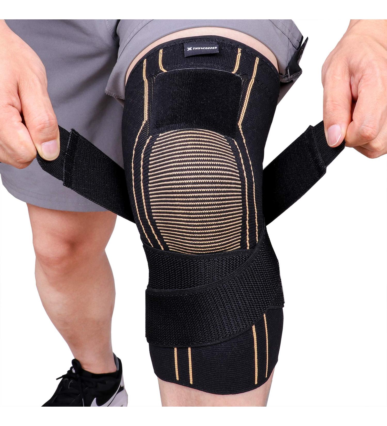 THX4COPPER Sports Compression Knee Brace for Joint Pain Relief - Large Size, Pack of 1 - Buy Online on GoSupps.com