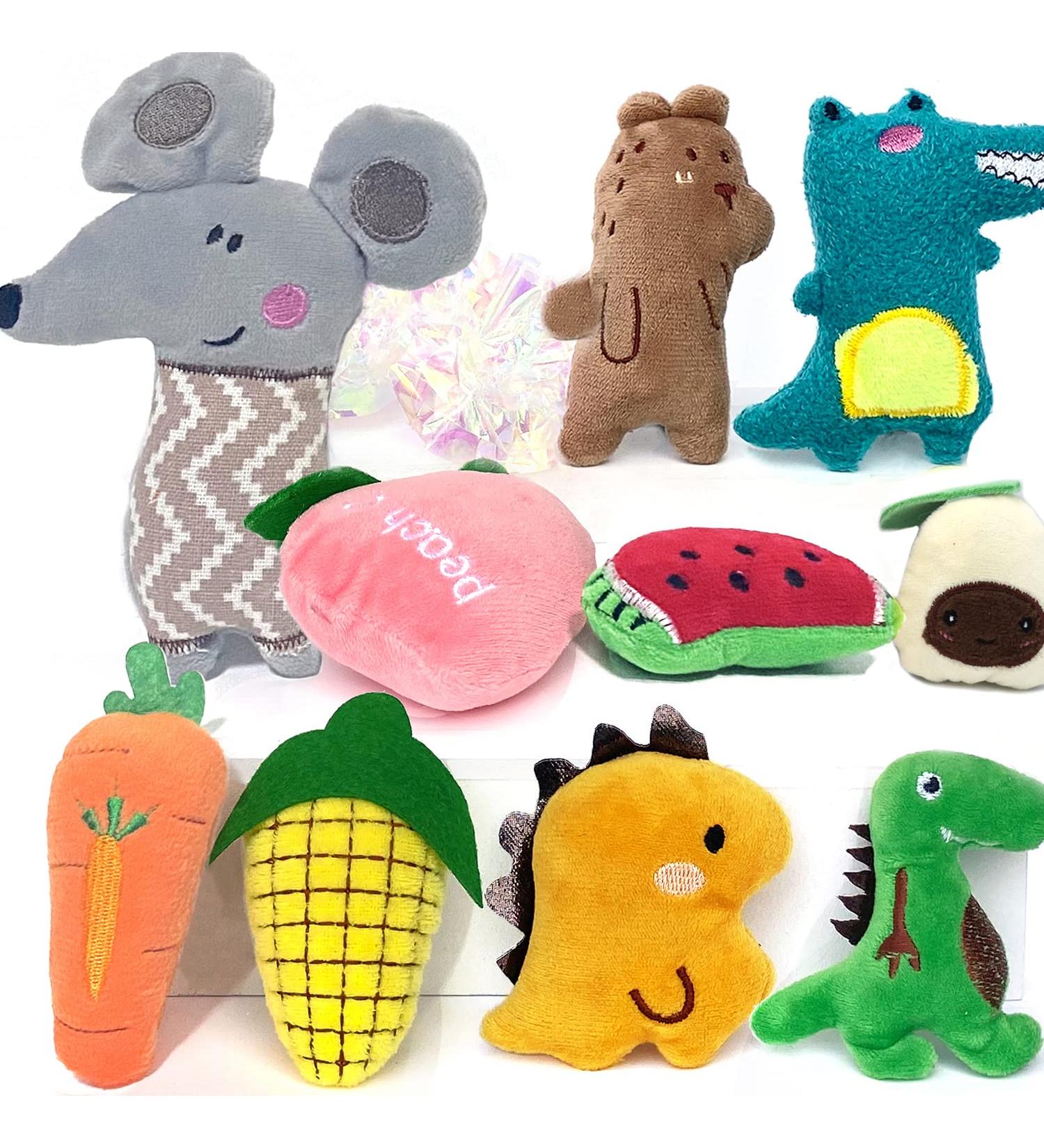 12Pcs Cat Catnip Toys AZOFFYIU Catnip Toys for Cats cat Toys for Indoor Cats Cat nip Toy Cat Toys Set Teething Chew Toy Pet Catnip Teeth Grinding Chew Toys - Buy Online on GoSupps.com