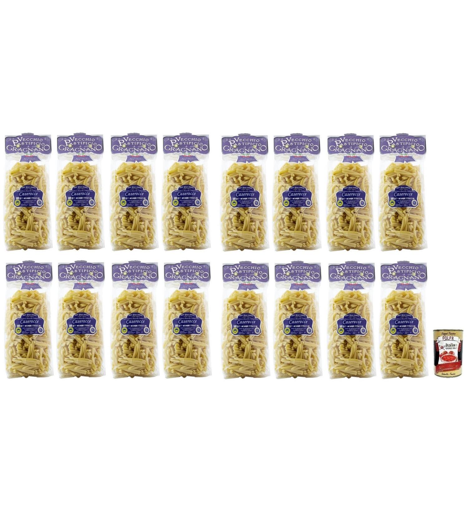  Italian Gourmet E.R. Caserecce Pasta 16 x 500g + 400g Box - Buy Online on GoSupps.com