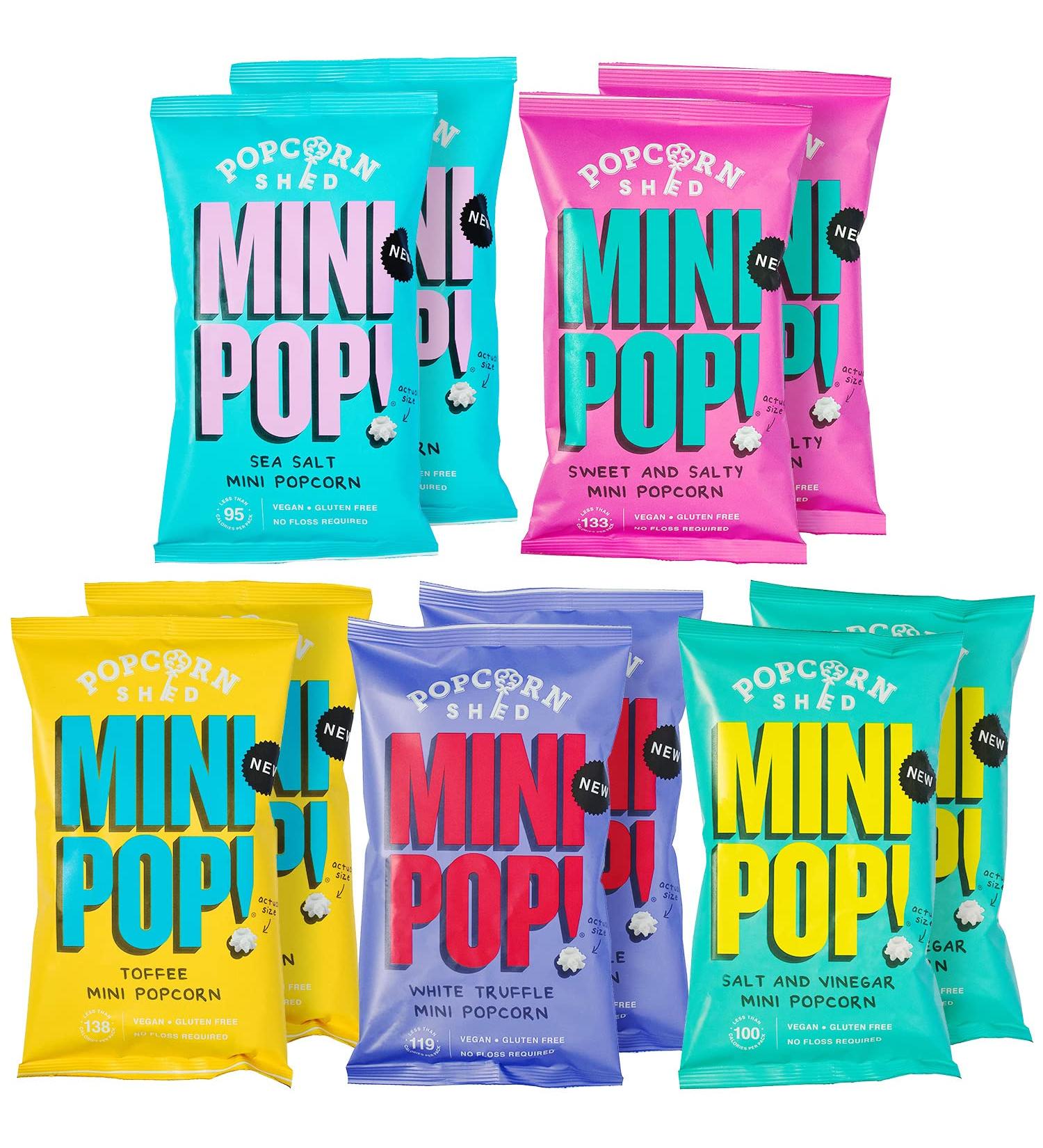 Mini Pop! Mini Popcorn Mixed Variety Selection of 5 Different Flavors Popcorn for Snacks and Parties Variety Assortment (Bo - Buy Online on GoSupps.com