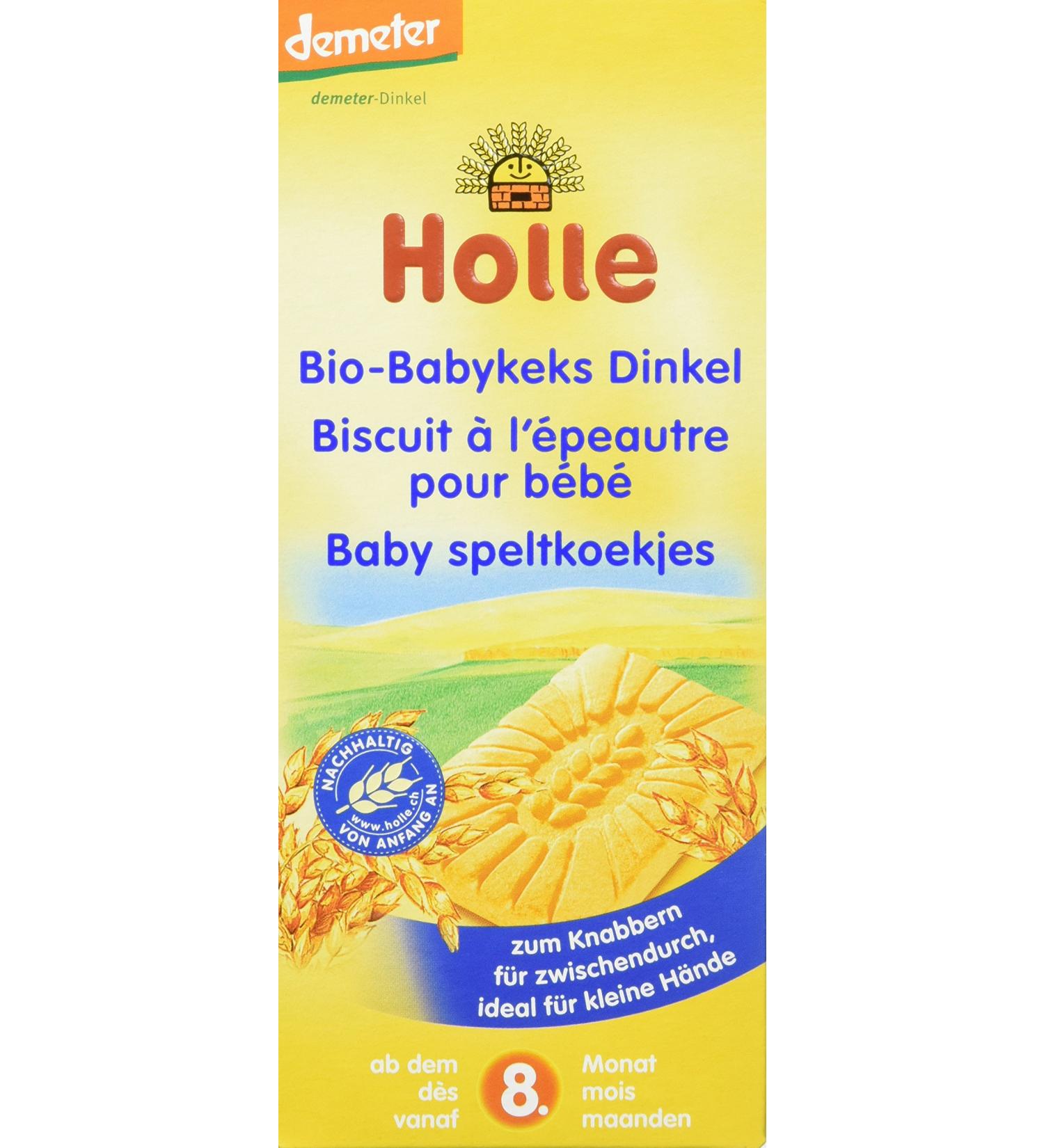Buy Holle Organic Baby Biscuits Spelt - Pack of 3 (450g) | Healthy Snacks for Babies | International Shipping Available - Buy Online on GoSupps.com