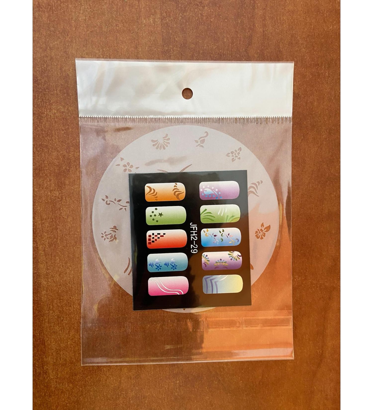 Fingernail stencil (airbrush nail art) Fengda JFH02-029