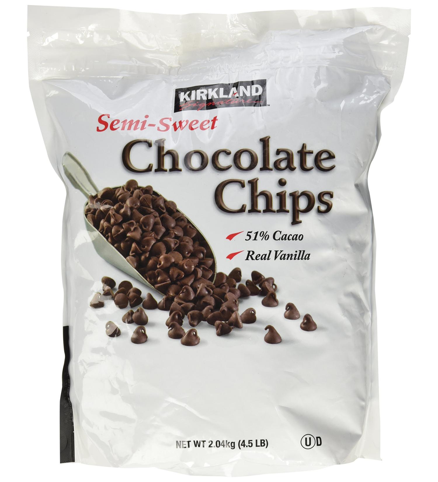 Kirkland Signature Semi-Sweet Chocolate Chips 72 oz - Premium Quality Baking Chips - Buy Online on GoSupps.com