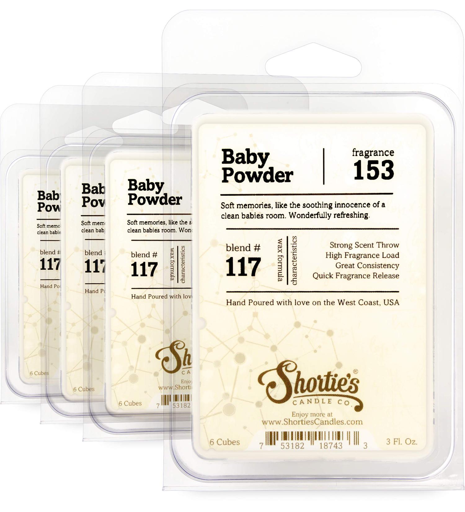 Buy Shortie s Candle Co. Baby Powder Wax Melts - Highly Scented 12 Oz Bulk Pack - Natural Oils | Fresh & Clean Air Freshener - Buy Online on GoSupps.com