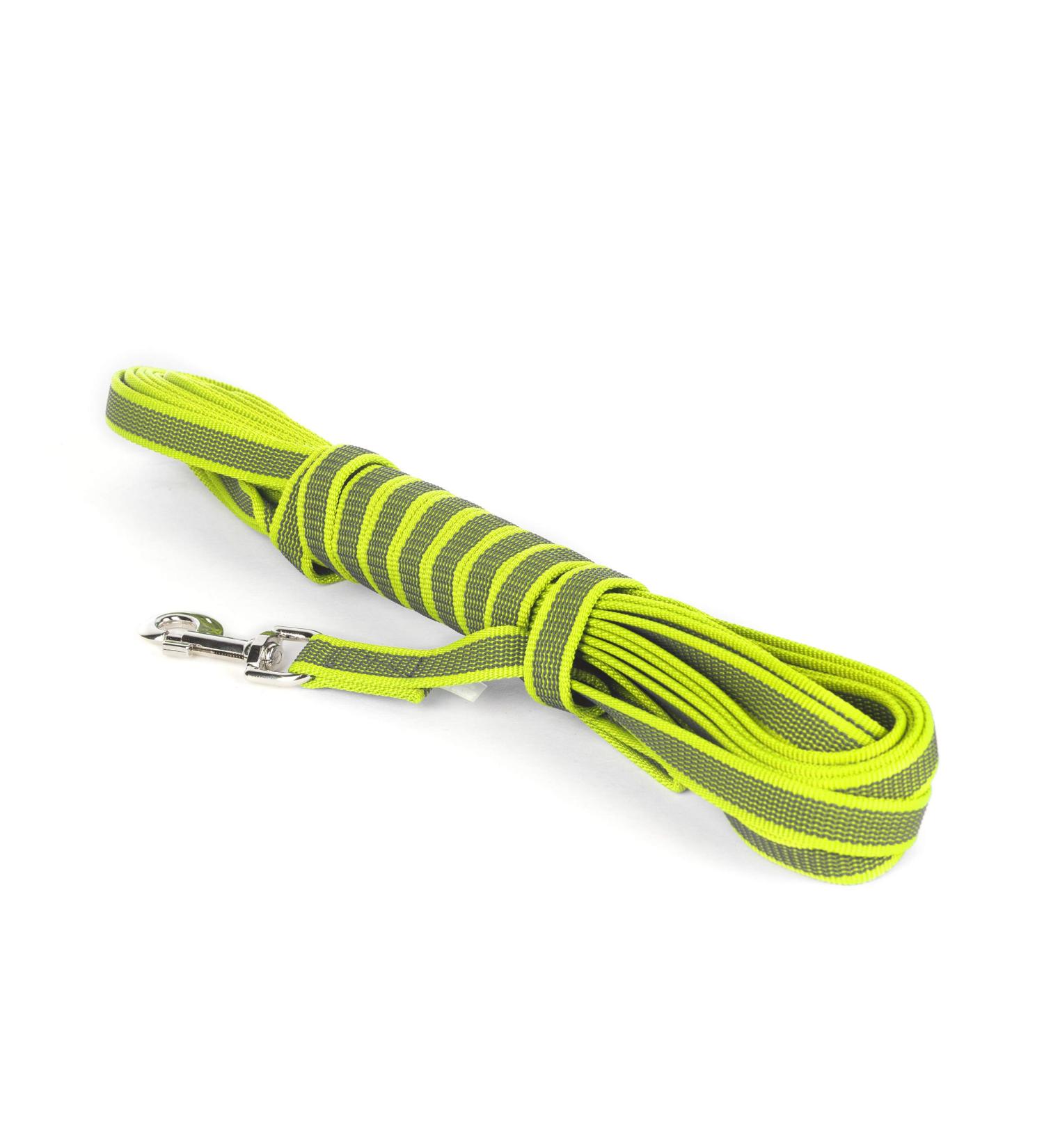 IDC Color & Gray Rubberized Leash - 20mm x 10m with Loop | Neon Gray | Durable International Shipping - Buy Online on GoSupps.com