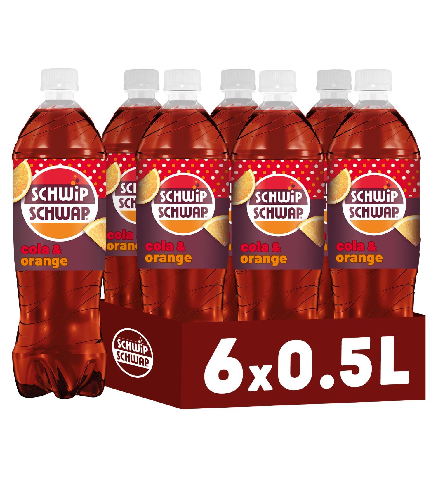 Buy Wiping Swap: Original Caffeinated Cola Refresher Drink with Orange (6 x 0.5L) | Eco-Friendly 100% Recycled Bottles | International Shipping Available - Buy Online on GoSupps.com