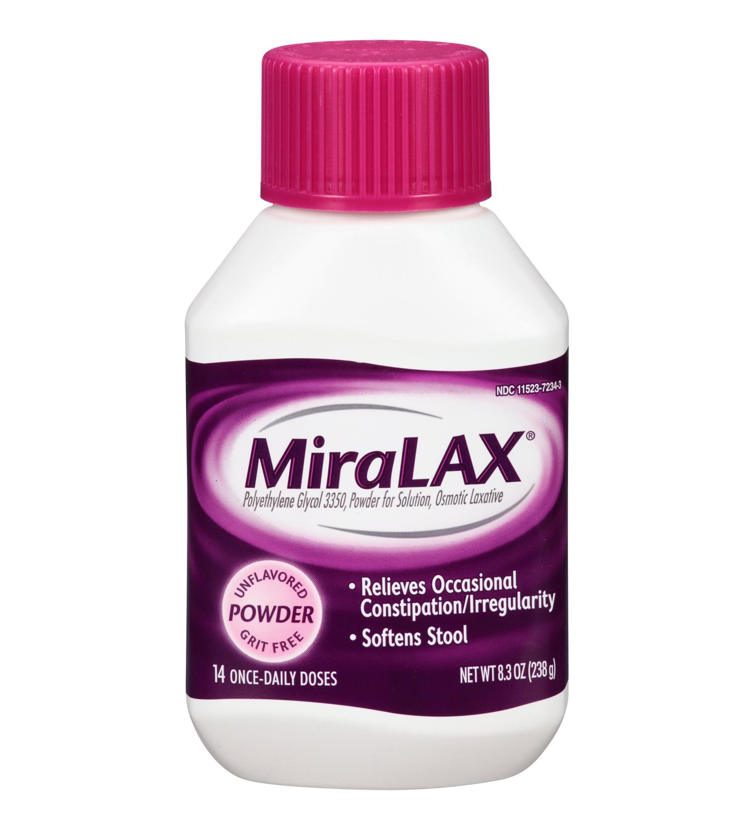MiraLAX Laxative Powder 8.3 oz - Gentle Relief for Constipation - Buy Online on GoSupps.com