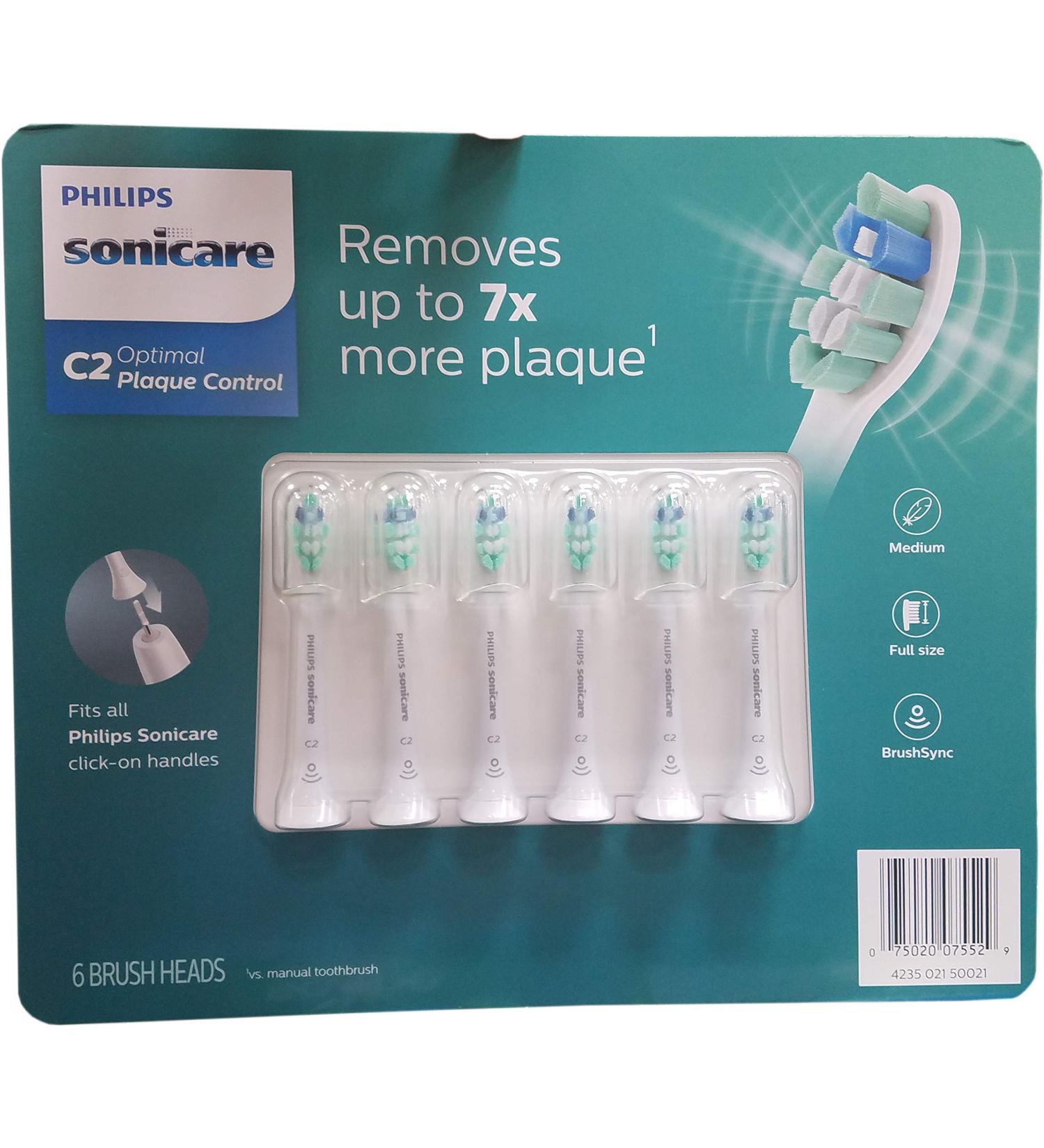 Sonicare Plaque Control Brush heads (6 Count) 6 Count