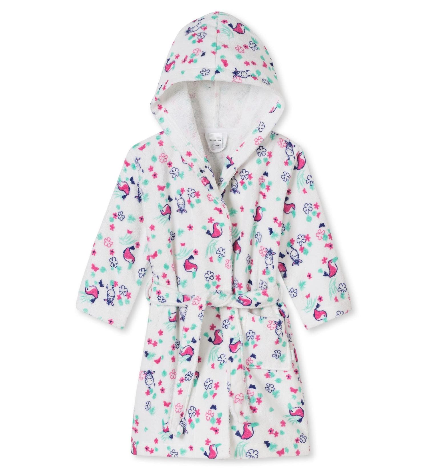 Schiesser Girls Bathrobe 98 White - Comfortable & Stylish International Shipping Available - Buy Online on GoSupps.com