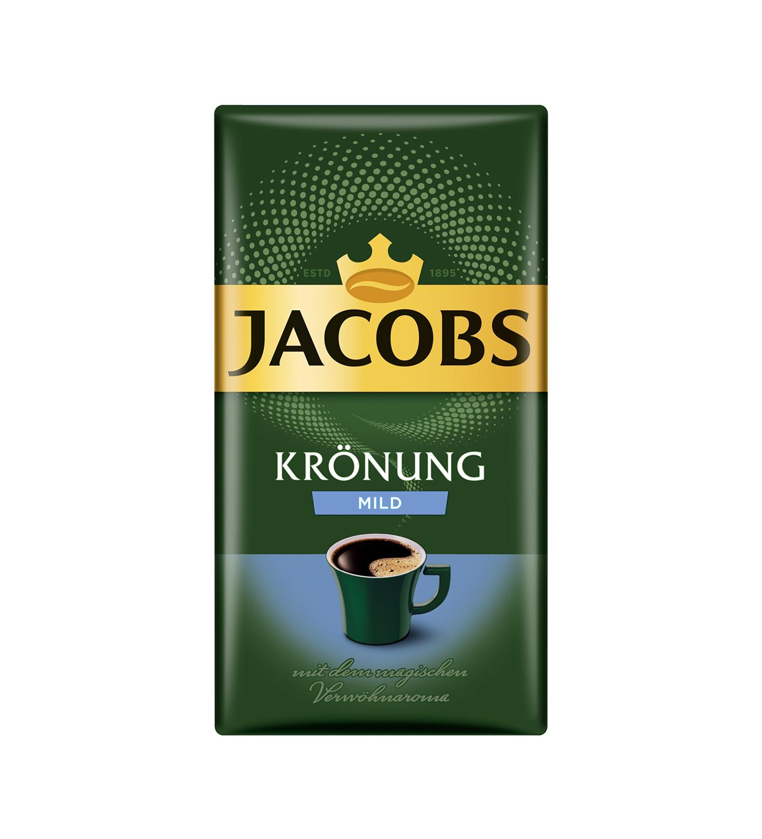 Jacobs - Kronung Mild Ground Coffee - 12x 500g - Buy Online on GoSupps.com