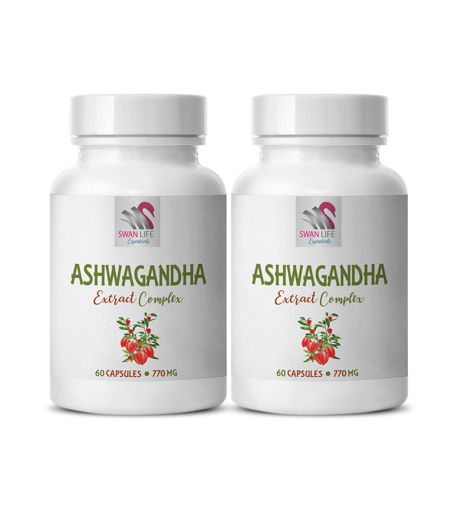 ASHWAGANDHA SUPPLEMENT - Ashwagandha Capsules General Wellness Rhodiola Rosea Blend Maca Root Extract Capsules Panax Ginseng Herbal Blend Ashwagandha Daily Support Holy Basil 2Bot - Buy Online on GoSupps.com