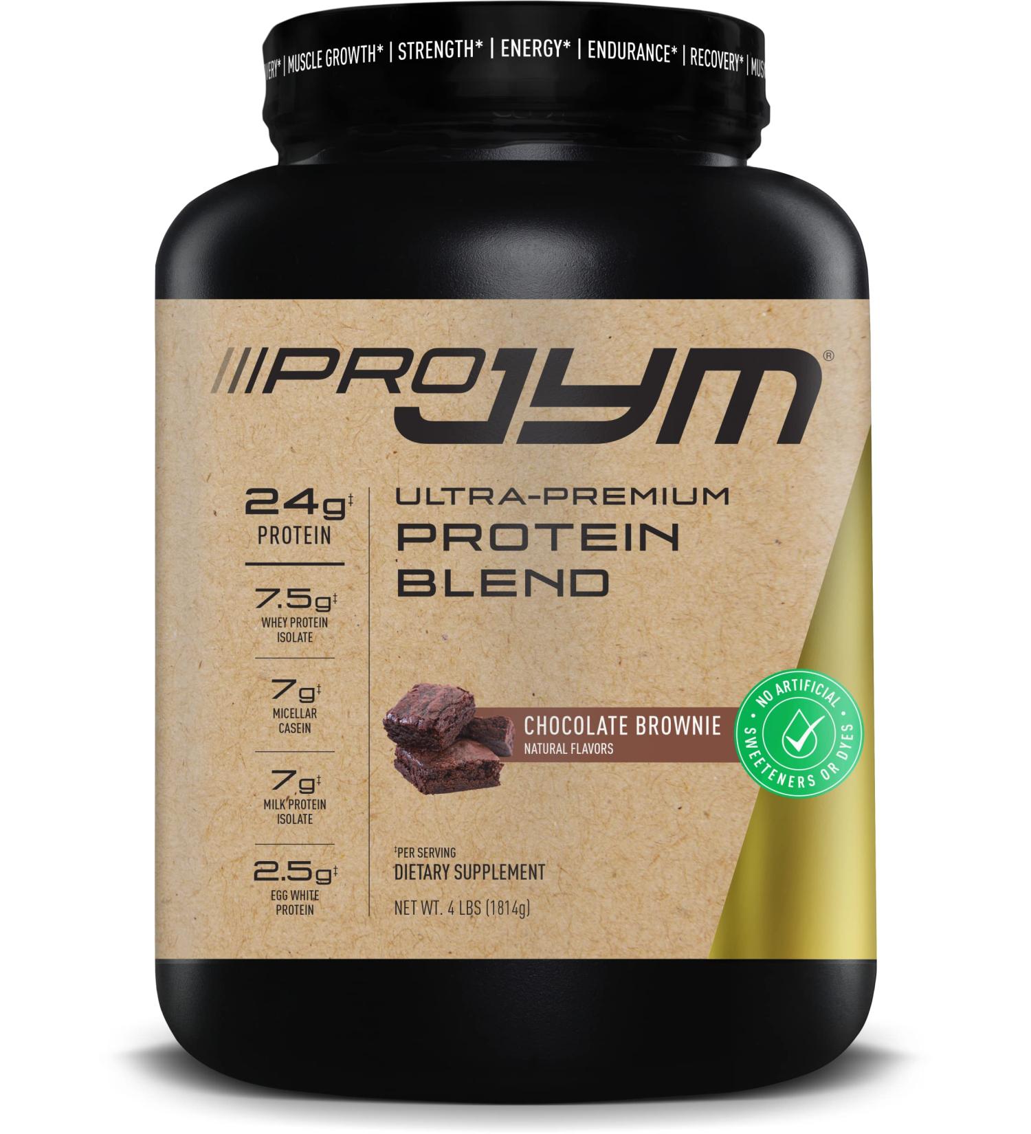 Pro JYM 4lbs Chocolate Brownie Protein Powder | Whey, Milk, Egg White Isolates & Casein | Muscle Growth & Recovery for Men & Women | JYM Supplement Science - Buy Online on GoSupps.com