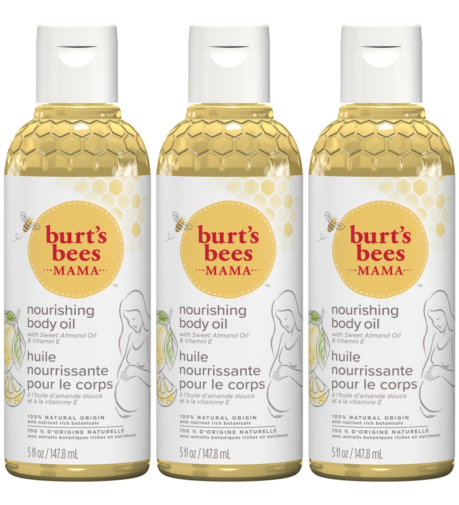 Burt's Bees Mama Body Oil - 100% Natural Vitamin E 5oz | International Shipping Available - Buy Online on GoSupps.com
