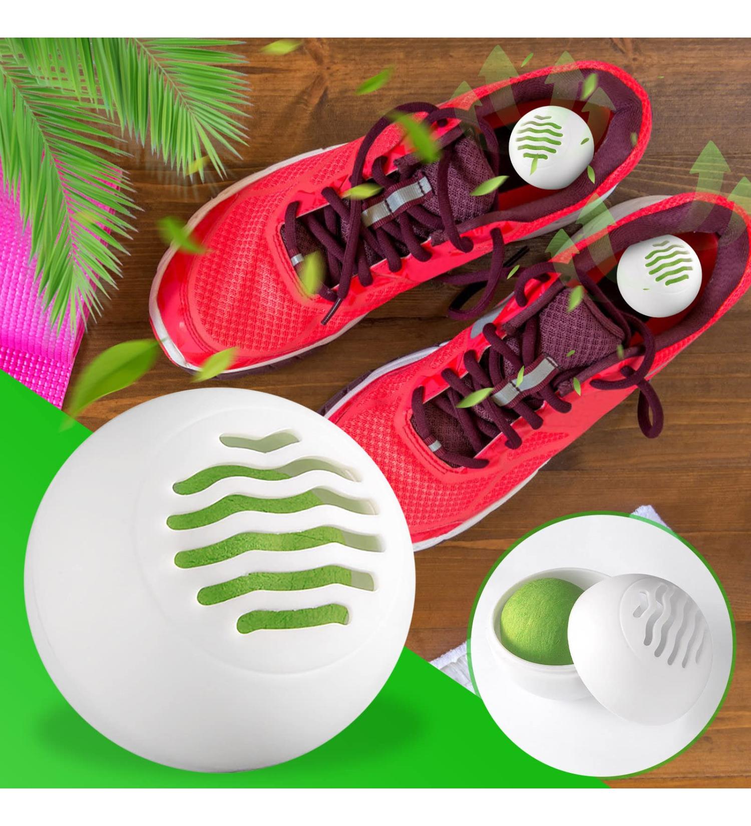 Shoe Deodorizing Balls - 6 Natural Fruity Aroma Fresheners for Sneakers Gym Bags Lockers & Cars - Odor Control for Home & Office - Buy Online on GoSupps.com