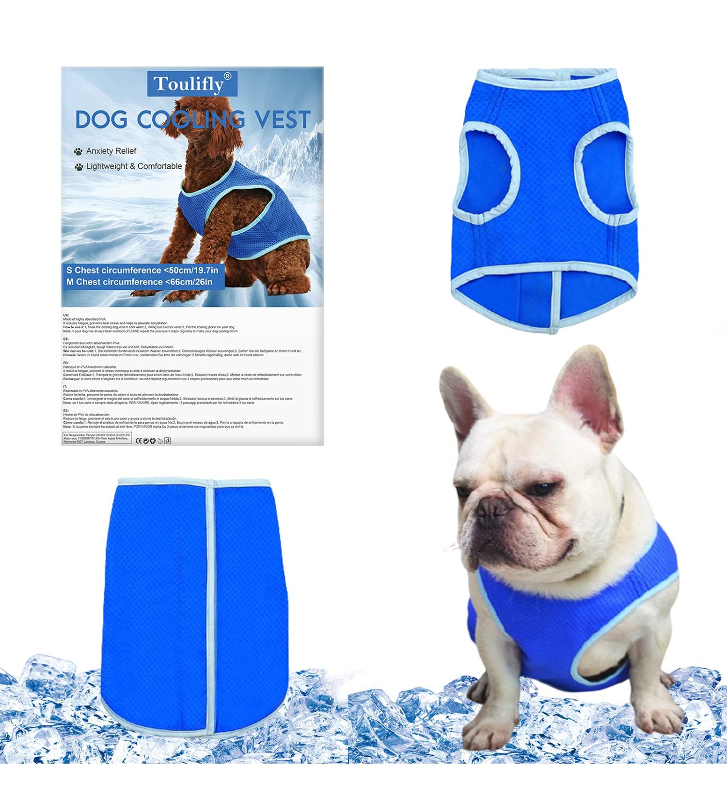 Dog Cooling Vest Harness | Swamp Cooler Evaporative Coat for Hot Weather | Ice Silk Breathable Shirt for Dogs | Pet Anxiety Relief | Size Small - Buy Online on GoSupps.com
