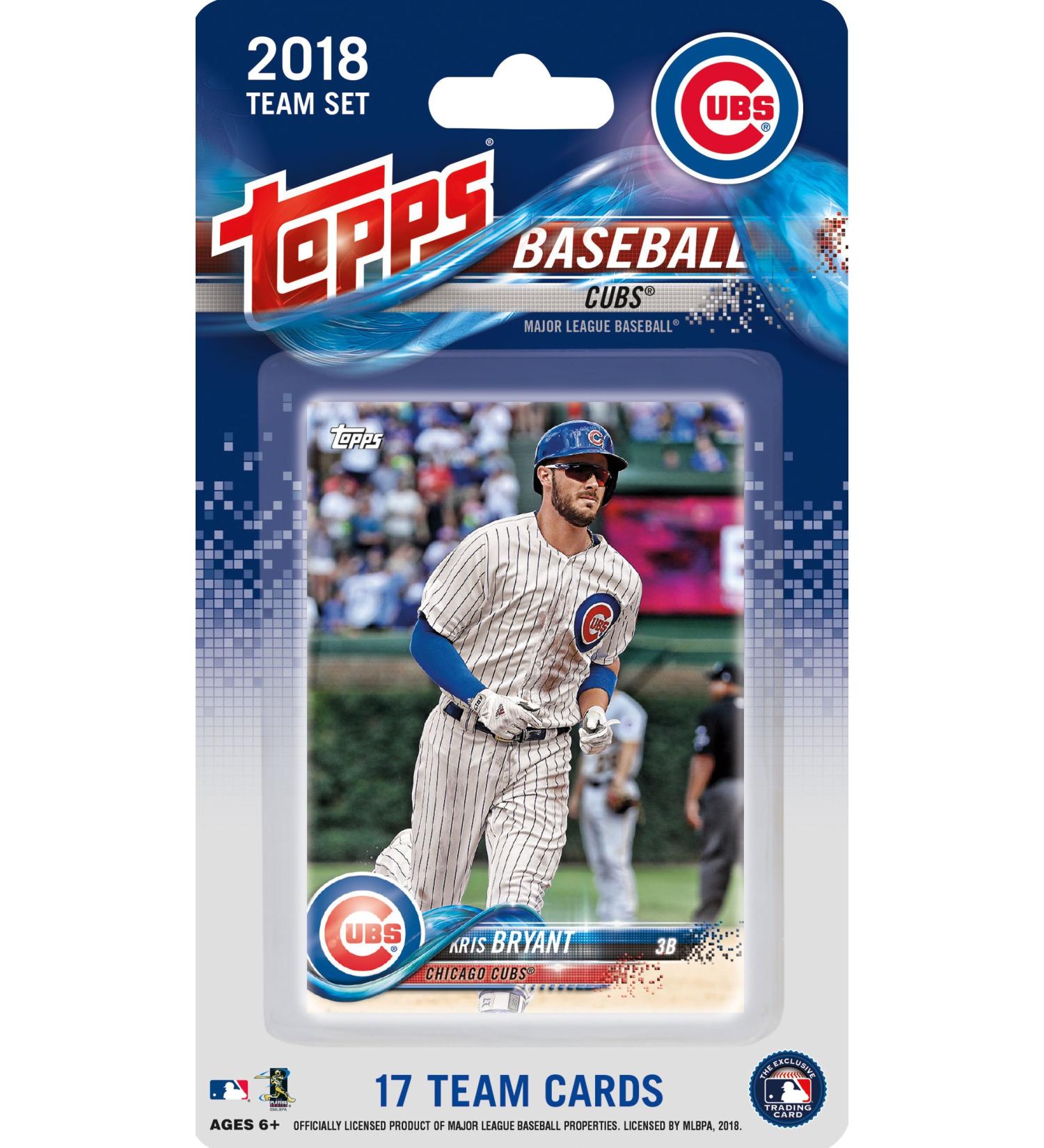 Chicago Cubs 2018 Topps Factory Sealed Limited Edition 17 Card Team Set with Kris Bryant, Kyle Schwarber and Javier Baez plus