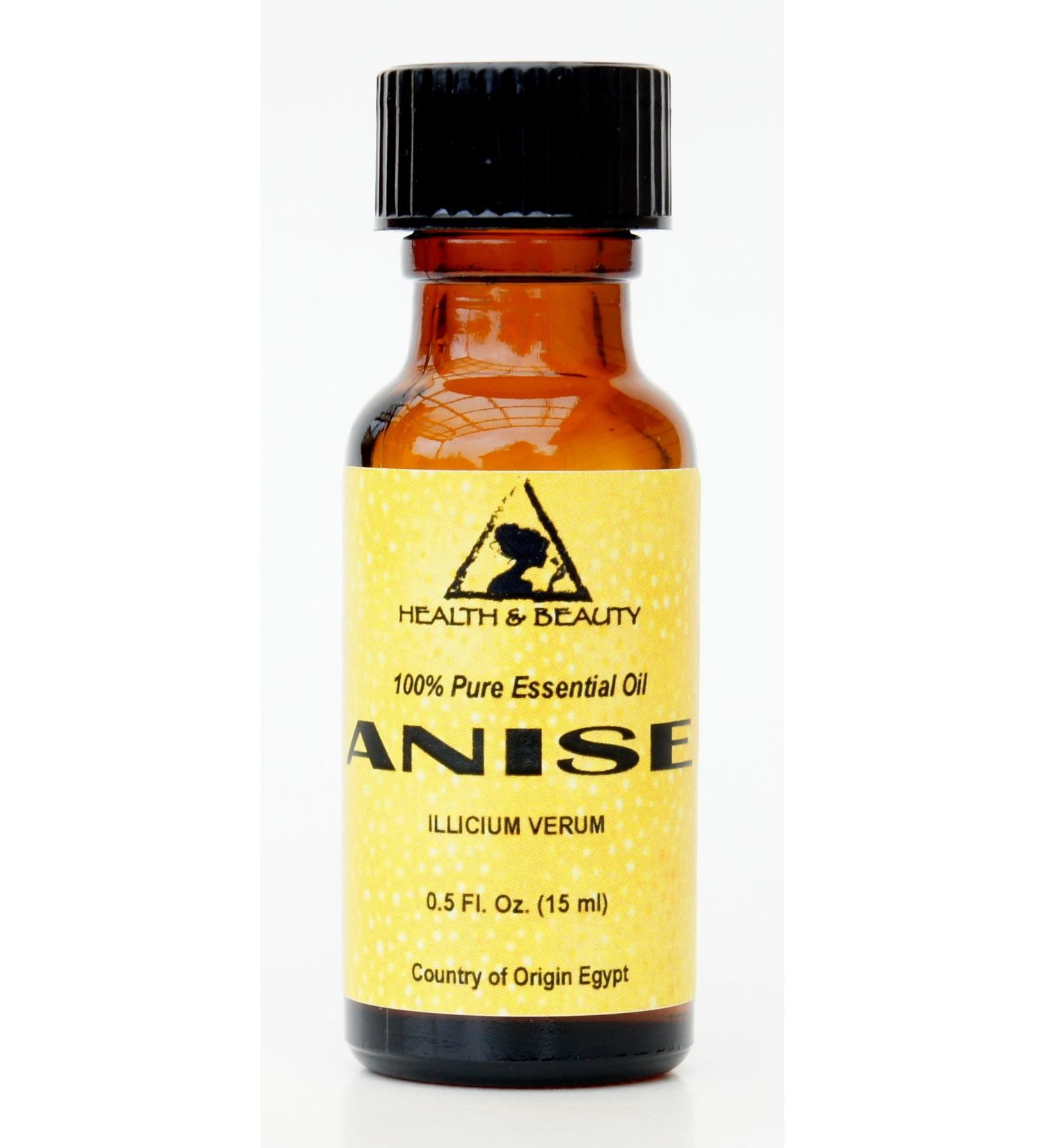 Anise Essential Oil Aromatherapy 100% Pure Natural 0.5 oz 15 ml - Buy Online on GoSupps.com
