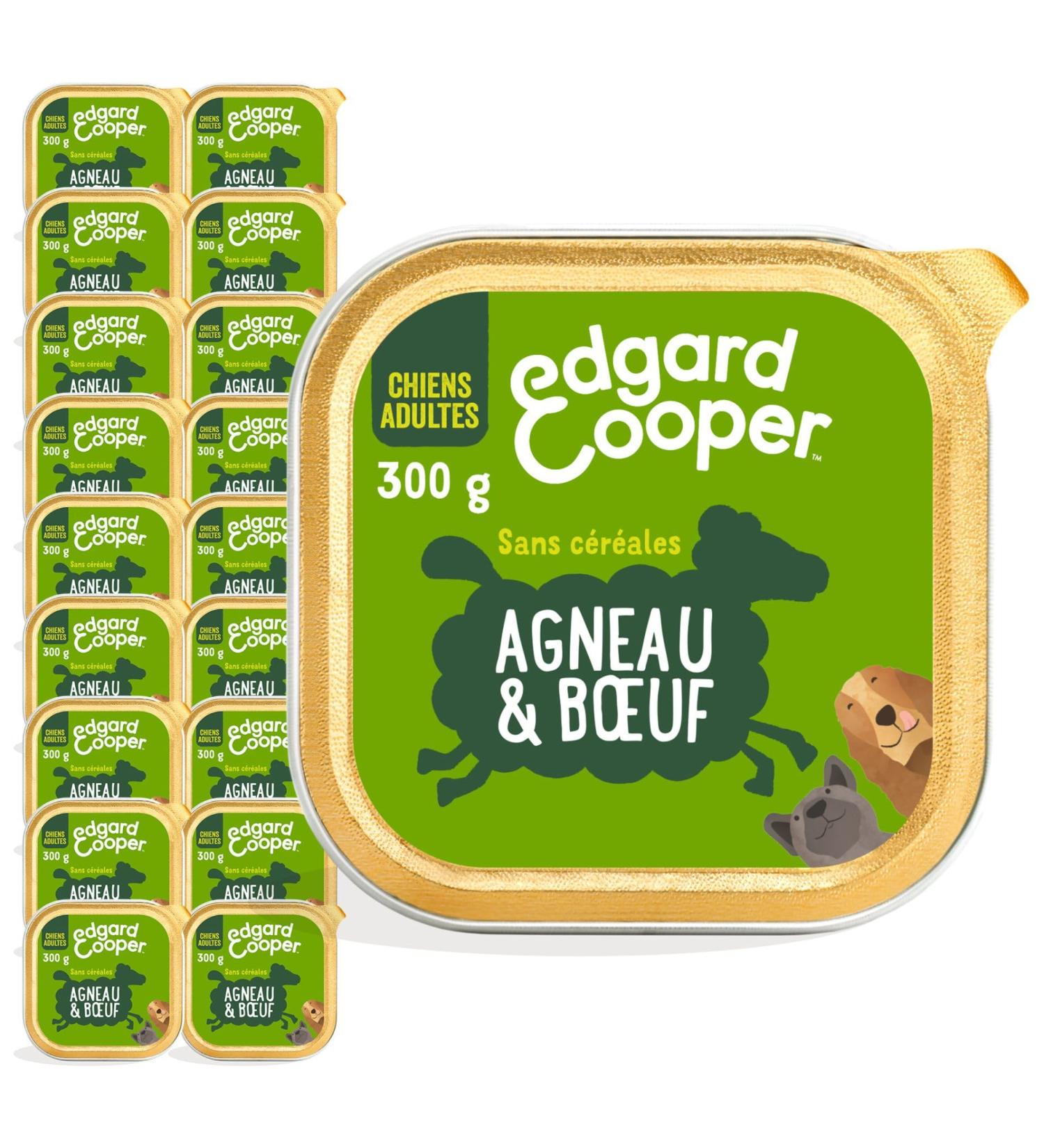 Edgard & Cooper Dog P t (Lamb & Beef 300g x 18) Grain Free Fresh Meat & Quality Protein Real Ingredients for Dogs Hypoallergenic No Added Sugars - Buy Online on GoSupps.com