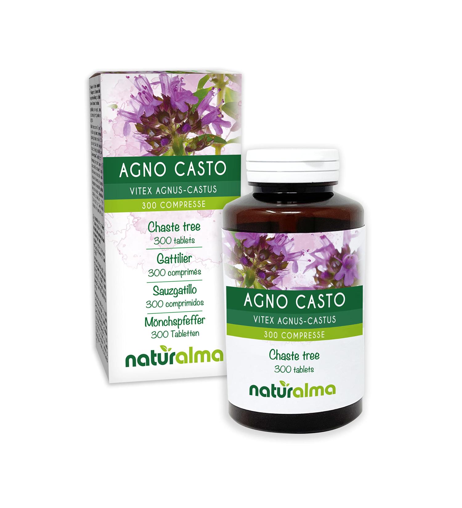 Organic Chaste Tree Fruits NATURALMA | 150 g | 300 500mg Tablets | Vegan Food Supplement - Buy Online on GoSupps.com