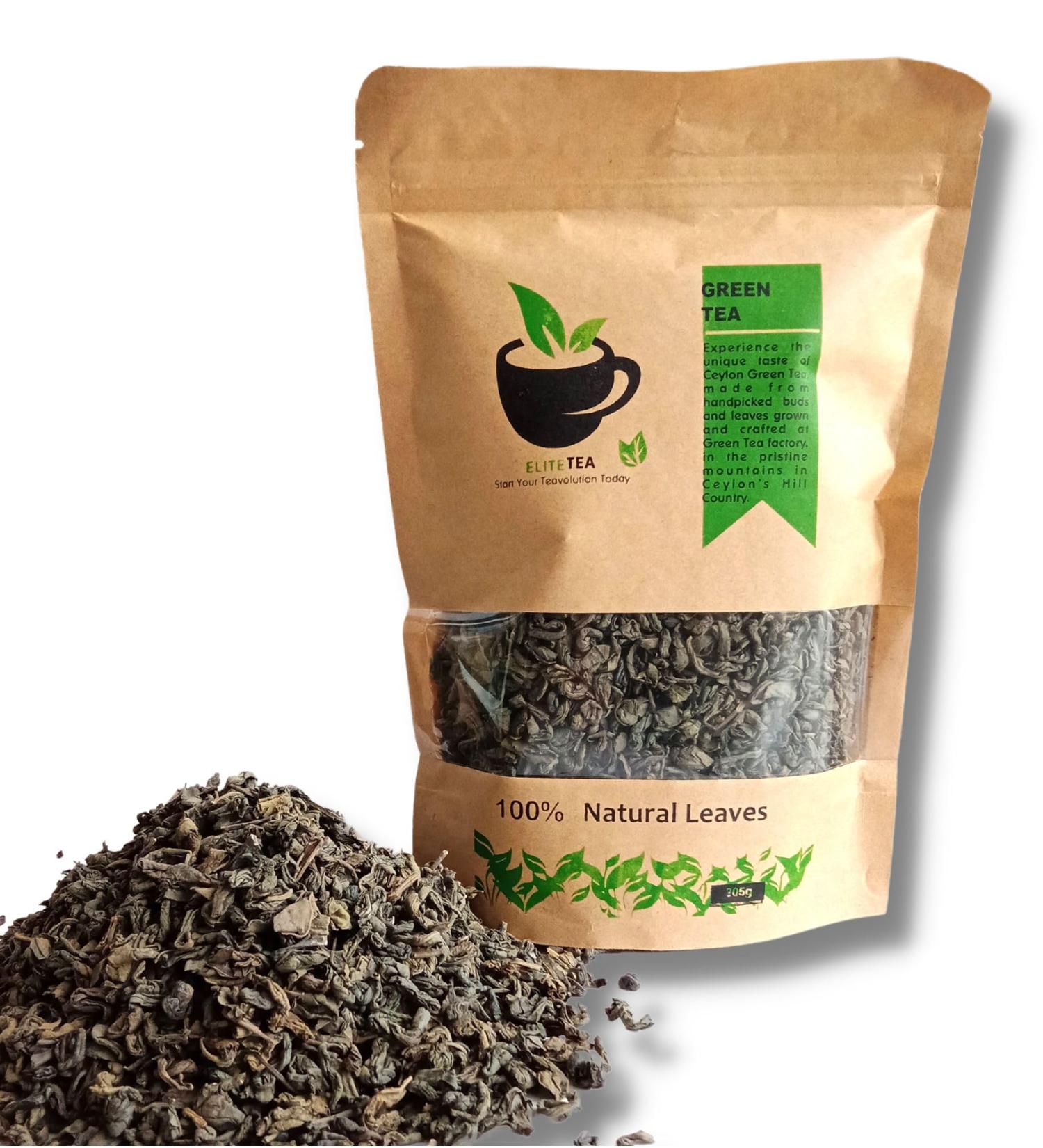 Ceylon Green Tea HandPicked Tea Buds | 100% Natural Leaves | Unique Taste of Ceylon Green Tea 300g - Buy Online on GoSupps.com