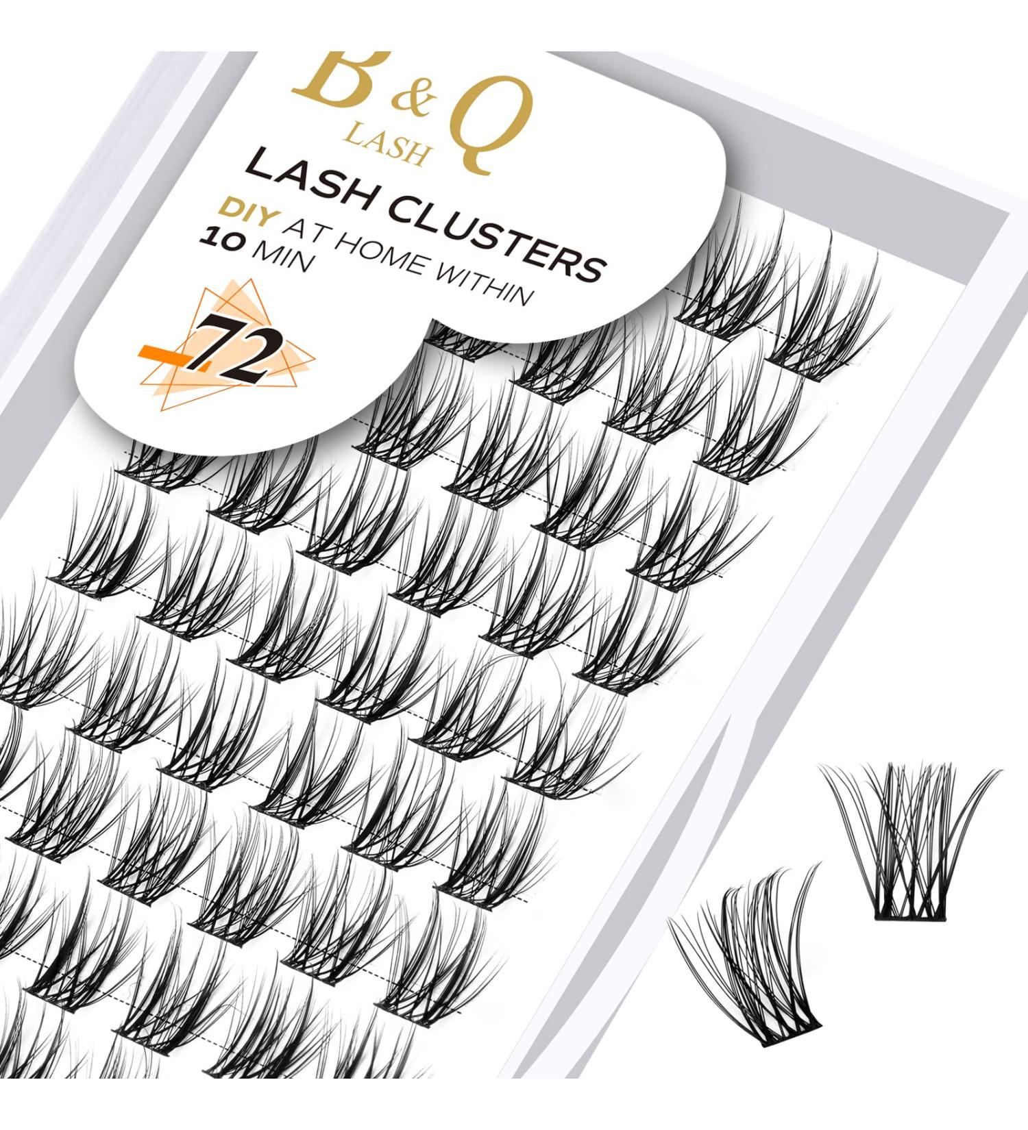 72 PC DIY Individual Eyelashes - Reusable Fluffy Wispy Extensions for Beginners (B03 D10mm) - Ideal for At-Home Eyelash Extensions - Buy Online on GoSupps.com