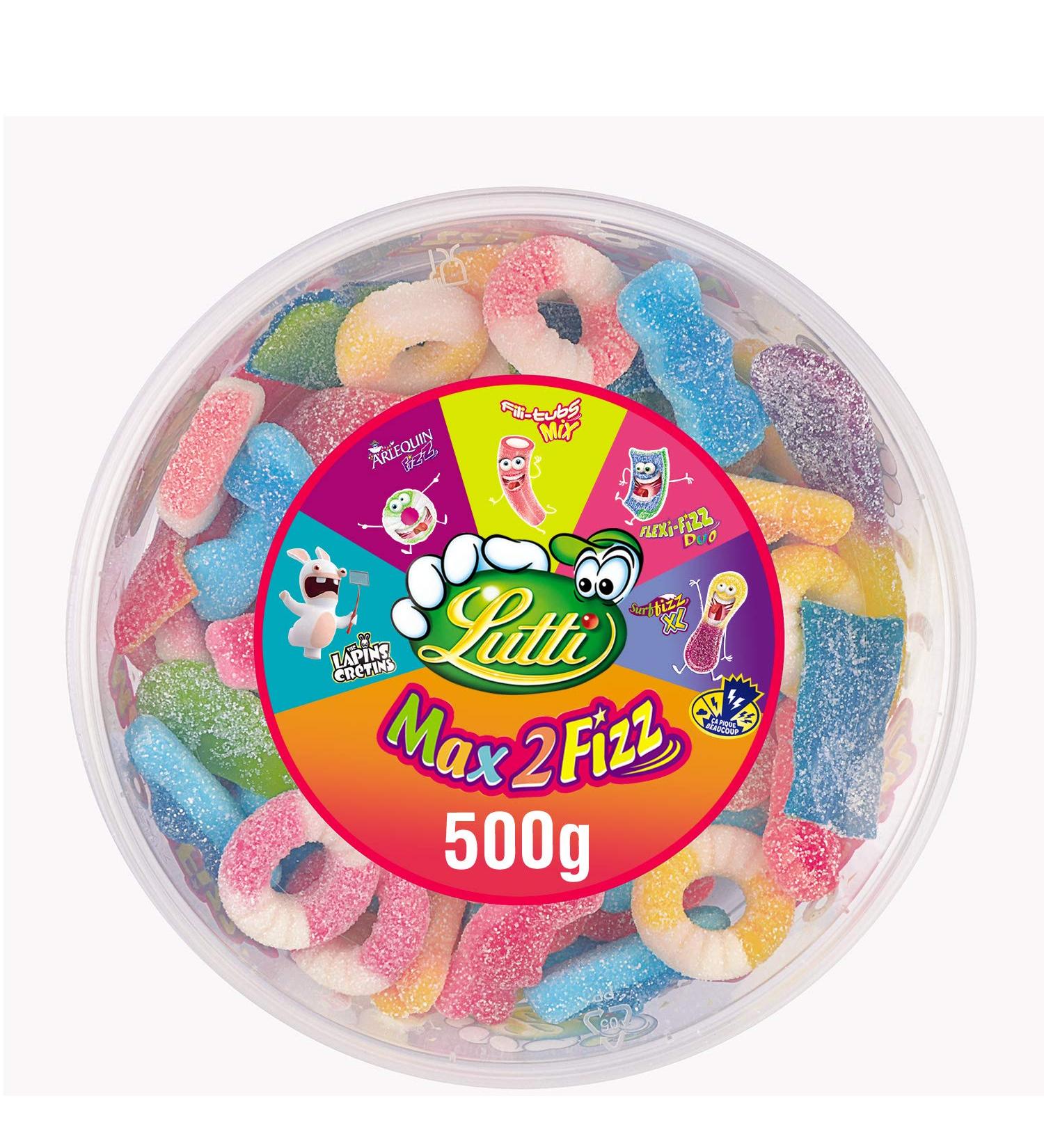 Lutti Max 2 Fizz 500g - Buy Online on GoSupps.com