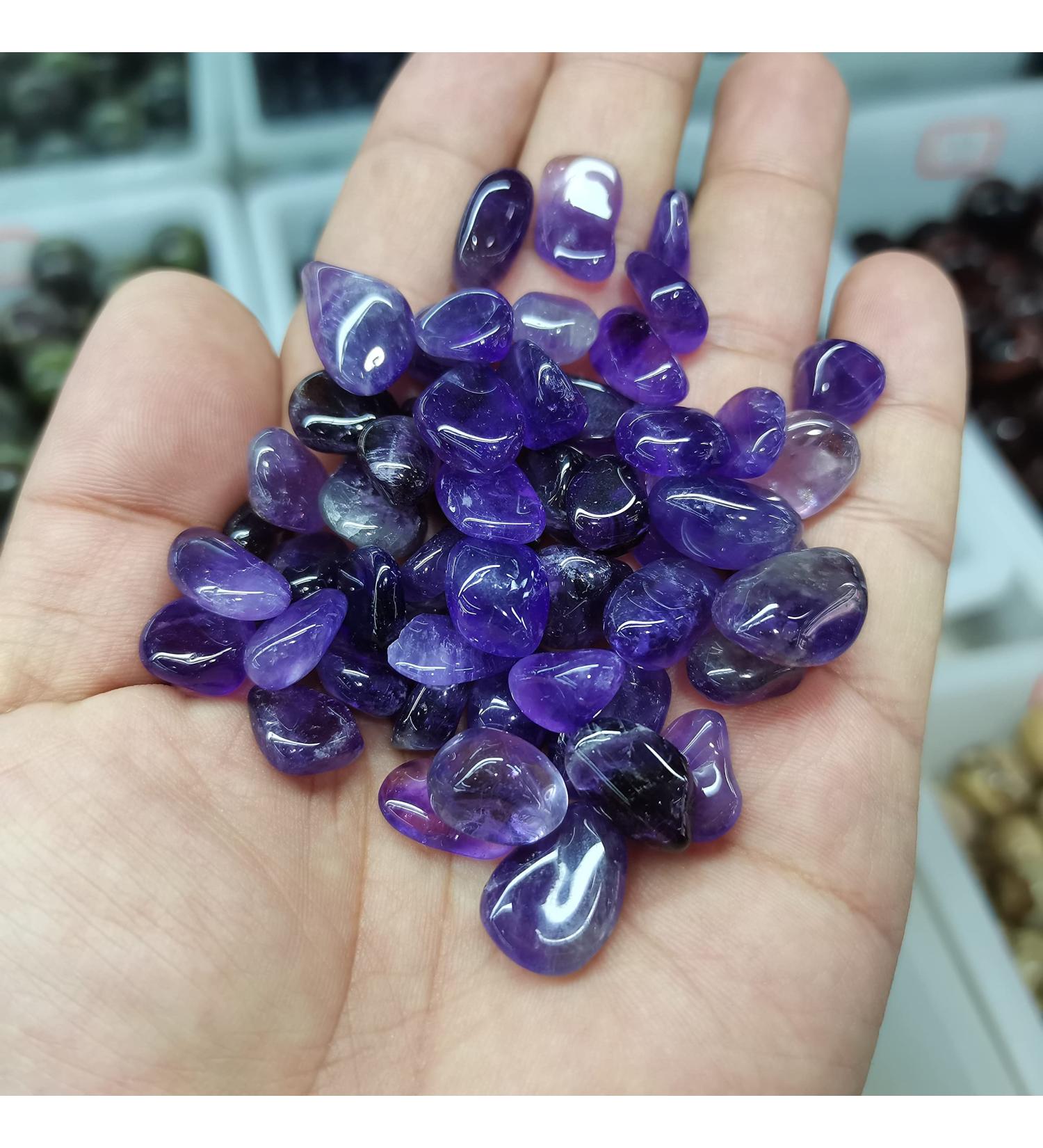 Natural Crystal Rough Gemstones for Decoration Polished Amethyst Crushed Stone Purple Quartz Minerals Specimen Raw Stone Random Shape Grave for Fish Tank Aquarium Aura Crystal (Size : 300g) - Buy Online on GoSupps.com