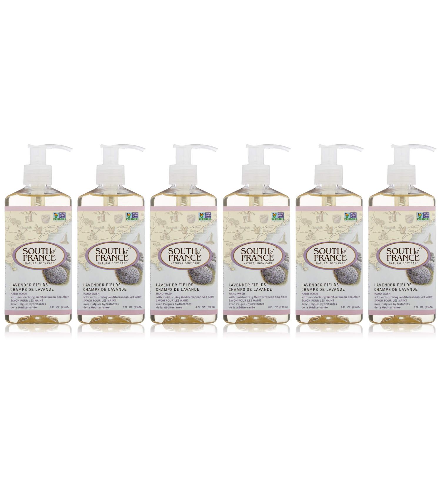 South of France Lavender Fields Hand Wash - Gluten Free & Cruelty Free (8 oz Pack of 3) - International Shipping Available - Buy Online on GoSupps.com